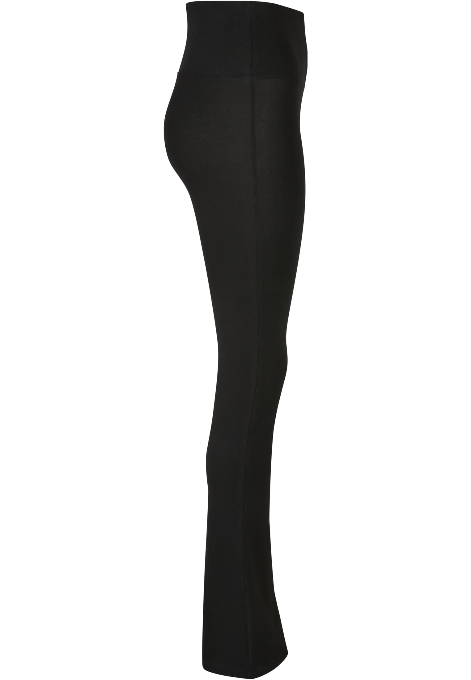 Ladies Organic Stretch Jersey Bootcut Leggings | black