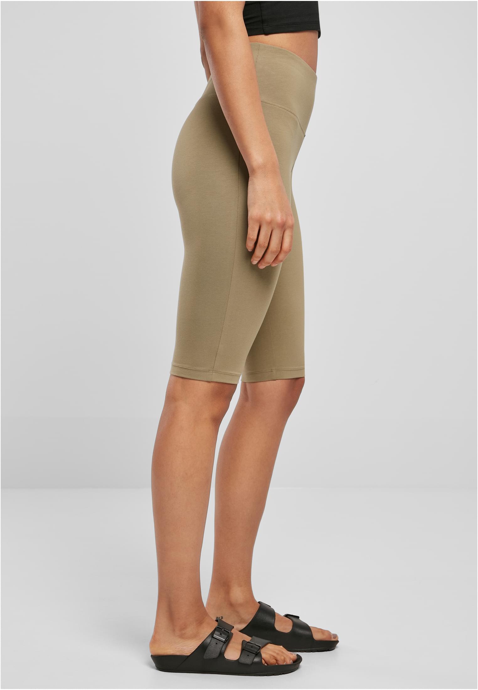 Ladies Organic Stretch Jersey Cycle Shorts | khaki