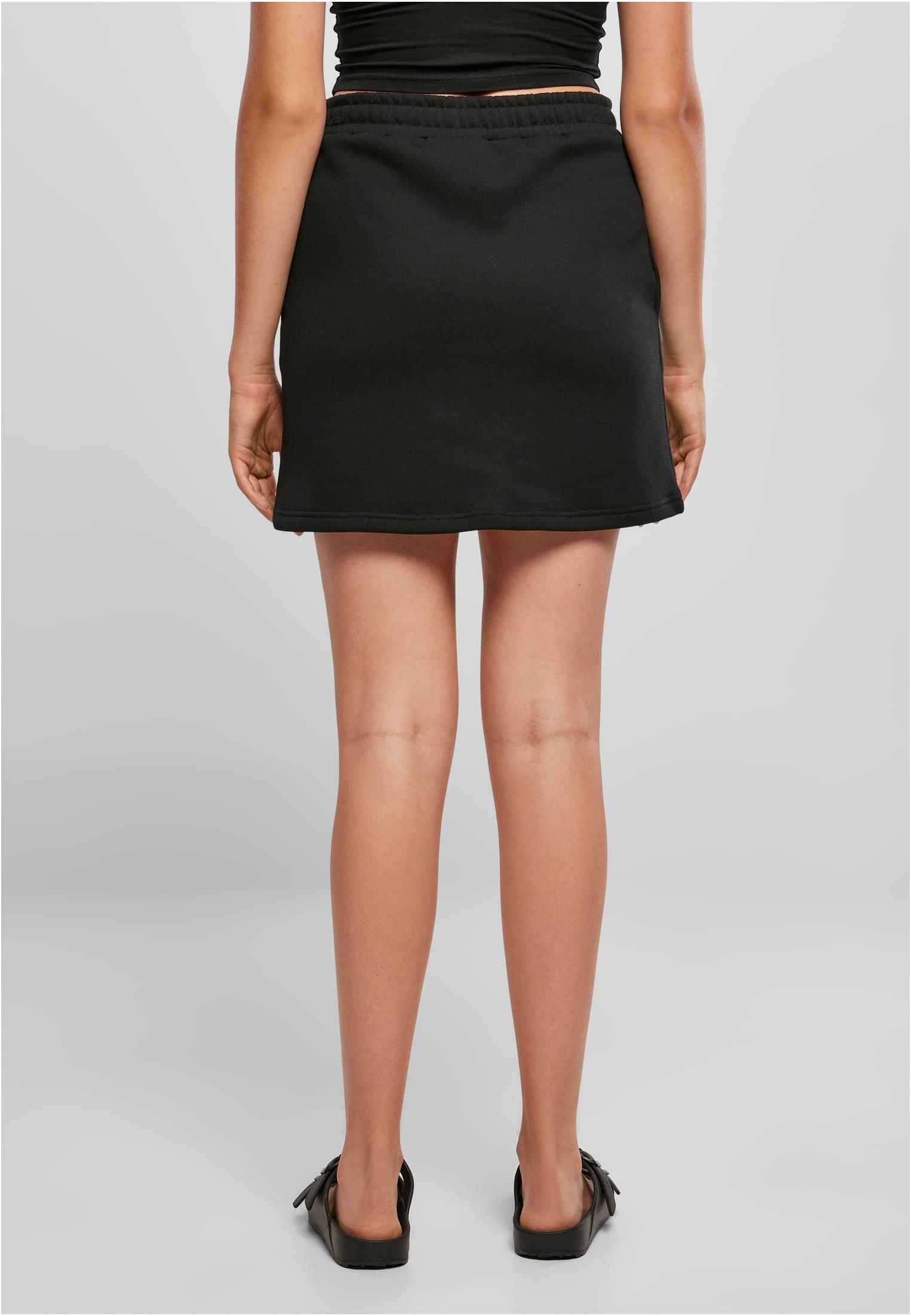 Ladies Organic Terry Mini Skirt | black