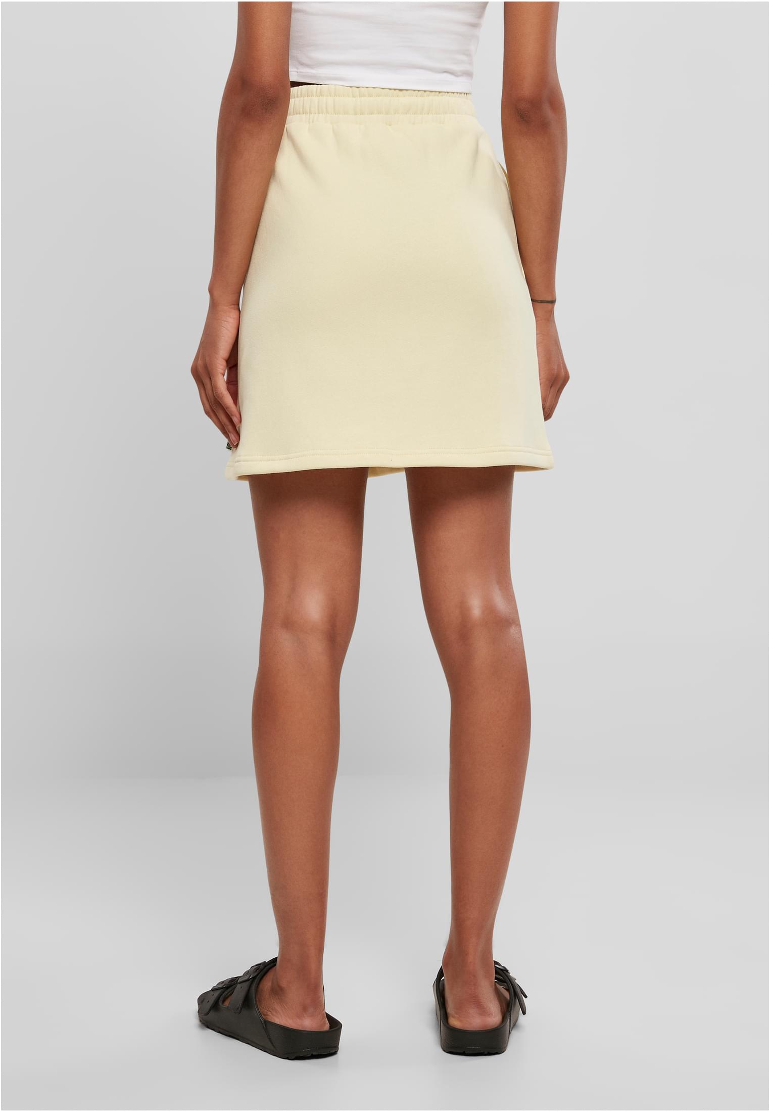 Ladies Organic Terry Mini Skirt | softyellow