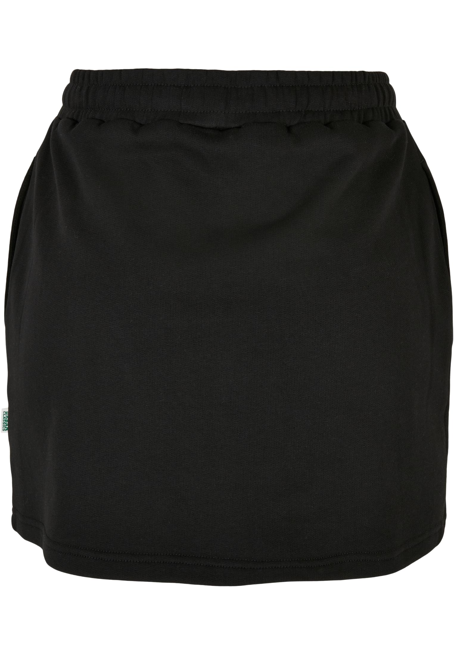 Ladies Organic Terry Mini Skirt | black