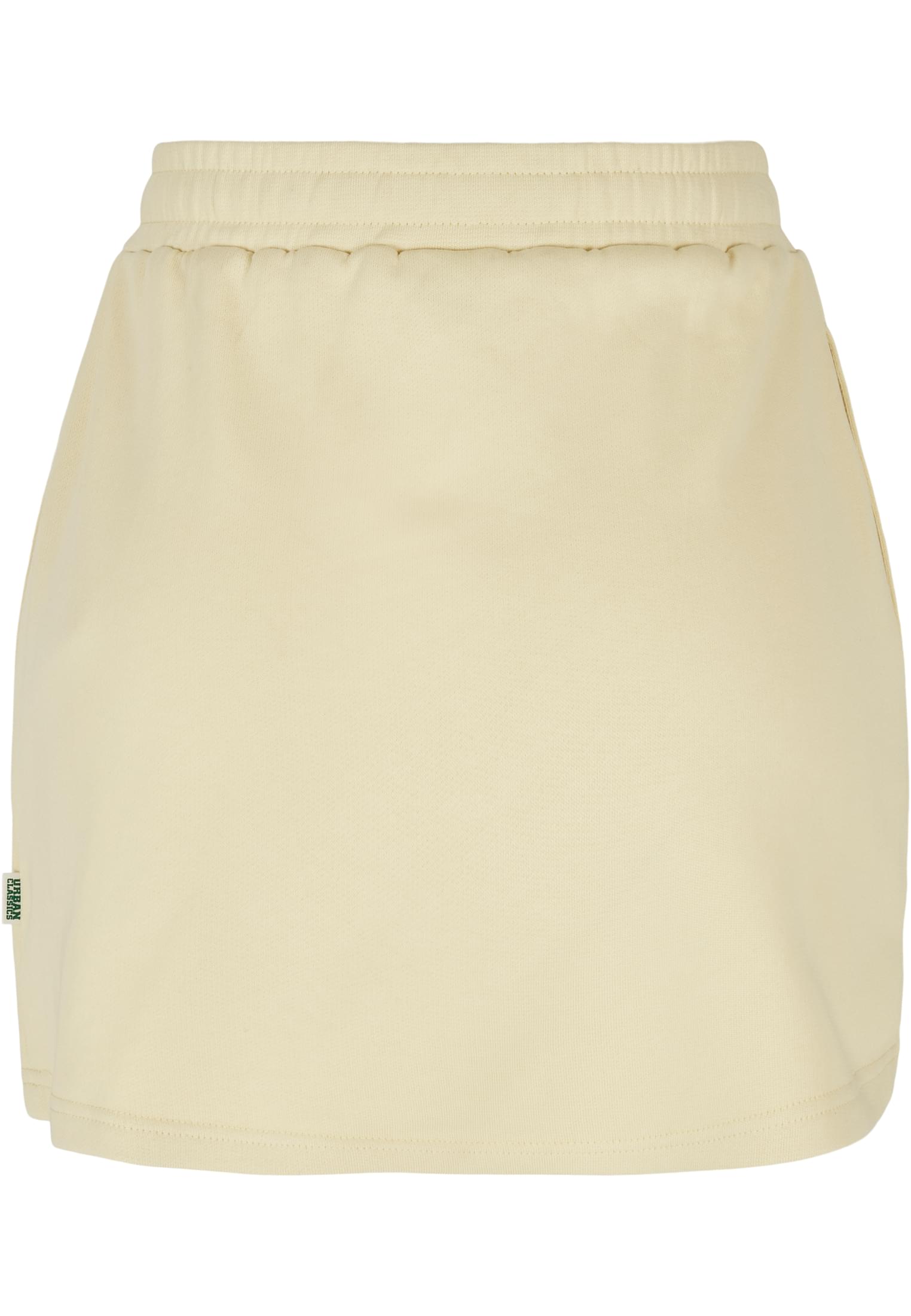 Ladies Organic Terry Mini Skirt | softyellow