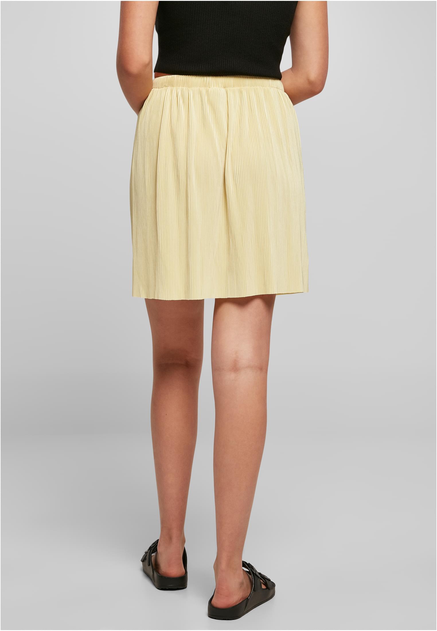 Ladies Plisse Mini Skirt | softyellow