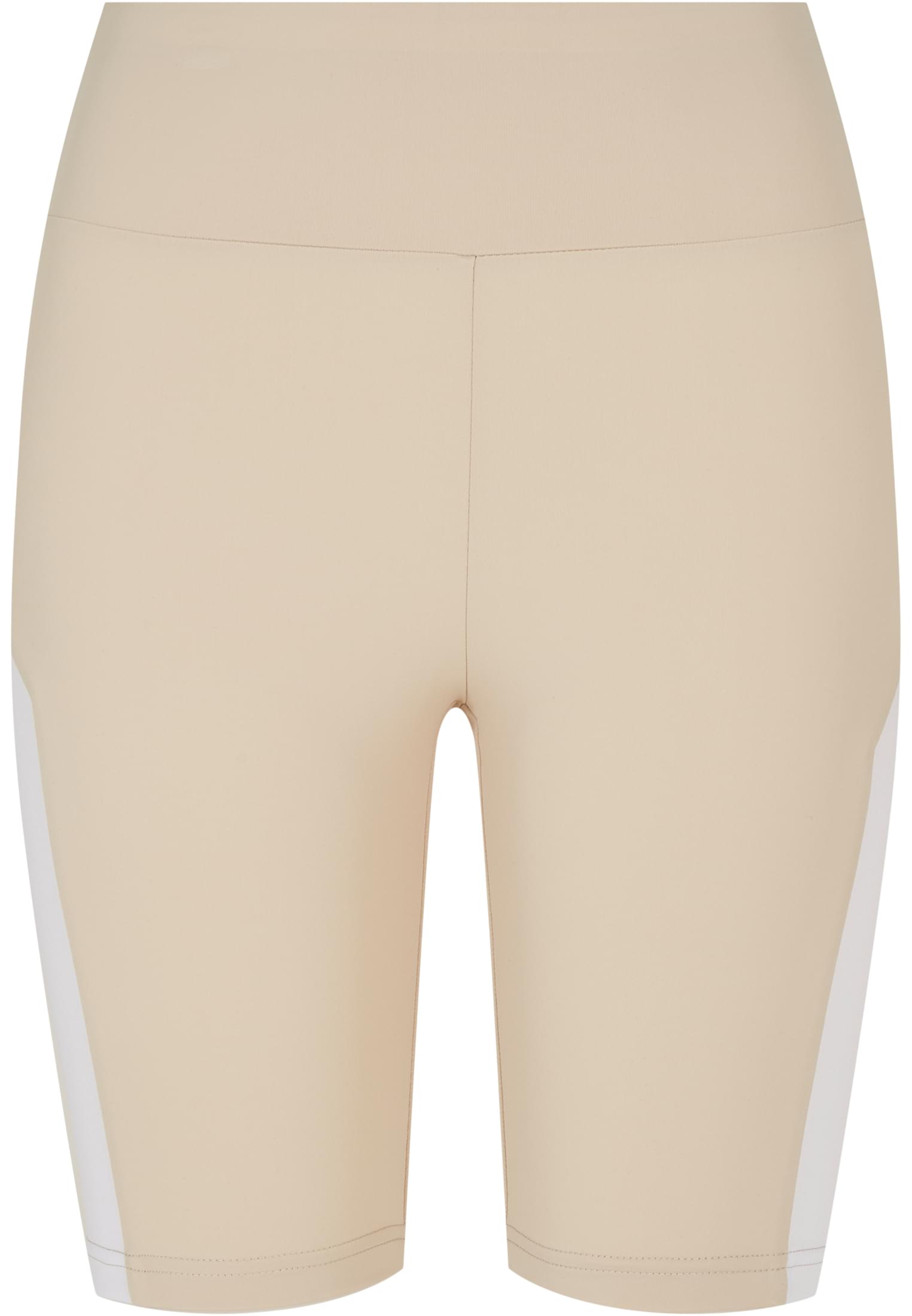 Ladies Color Block Cycle Shorts | softseagrass/white