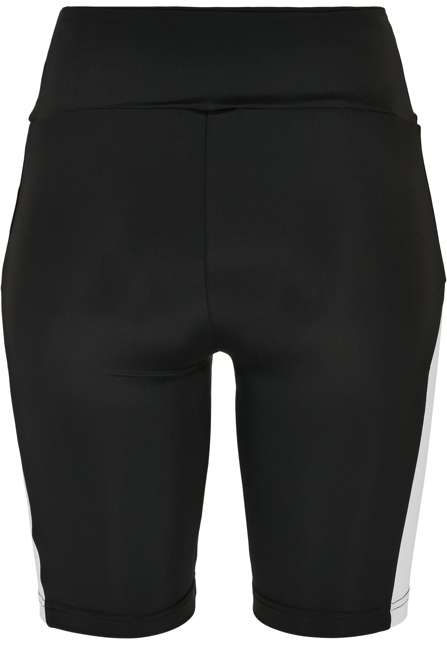 Ladies Color Block Cycle Shorts | black/white