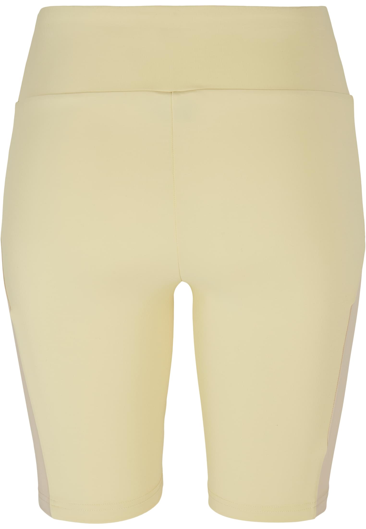 Ladies Color Block Cycle Shorts | softyellow/softseagrass