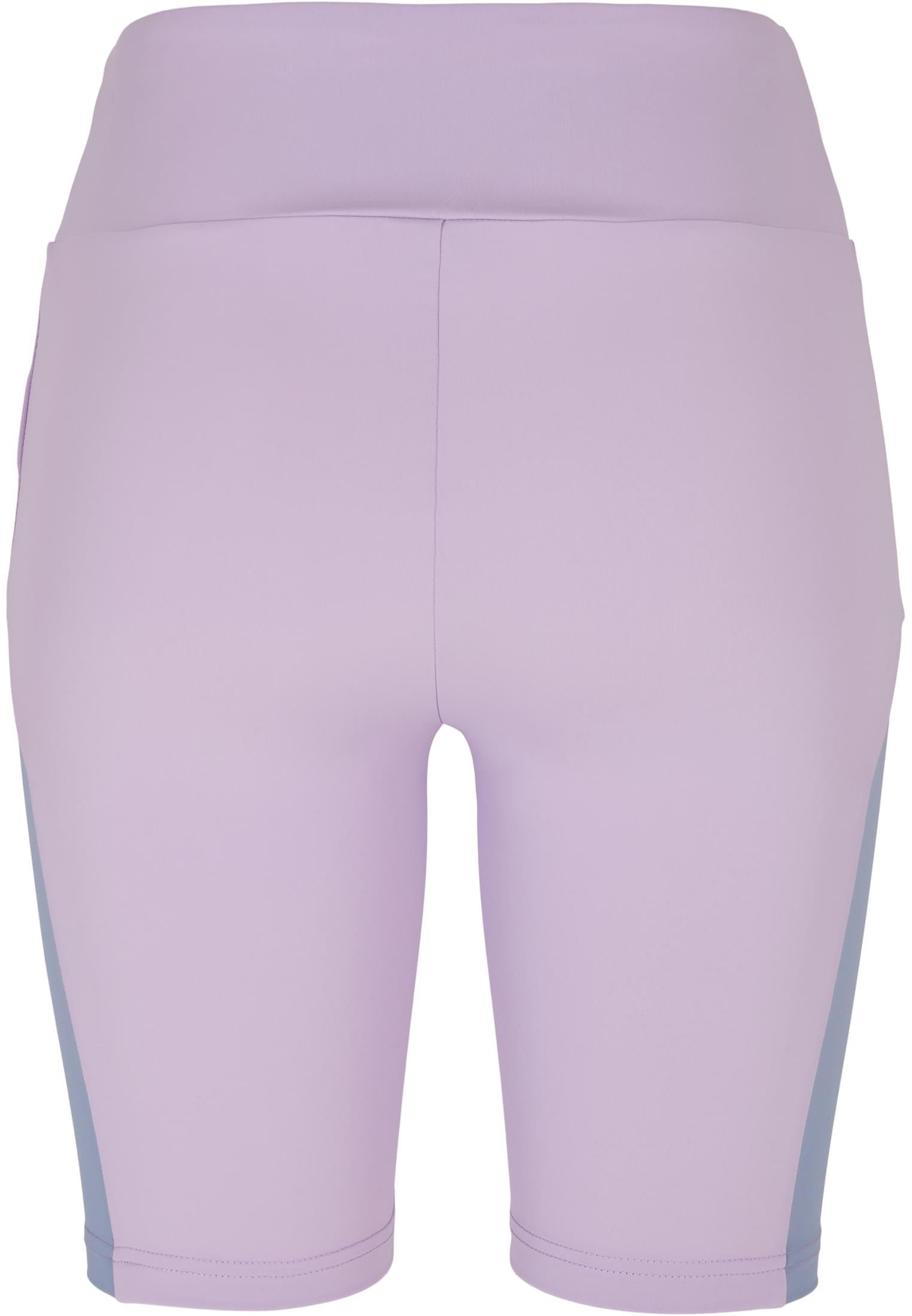 Ladies Color Block Cycle Shorts | lilac/violablue