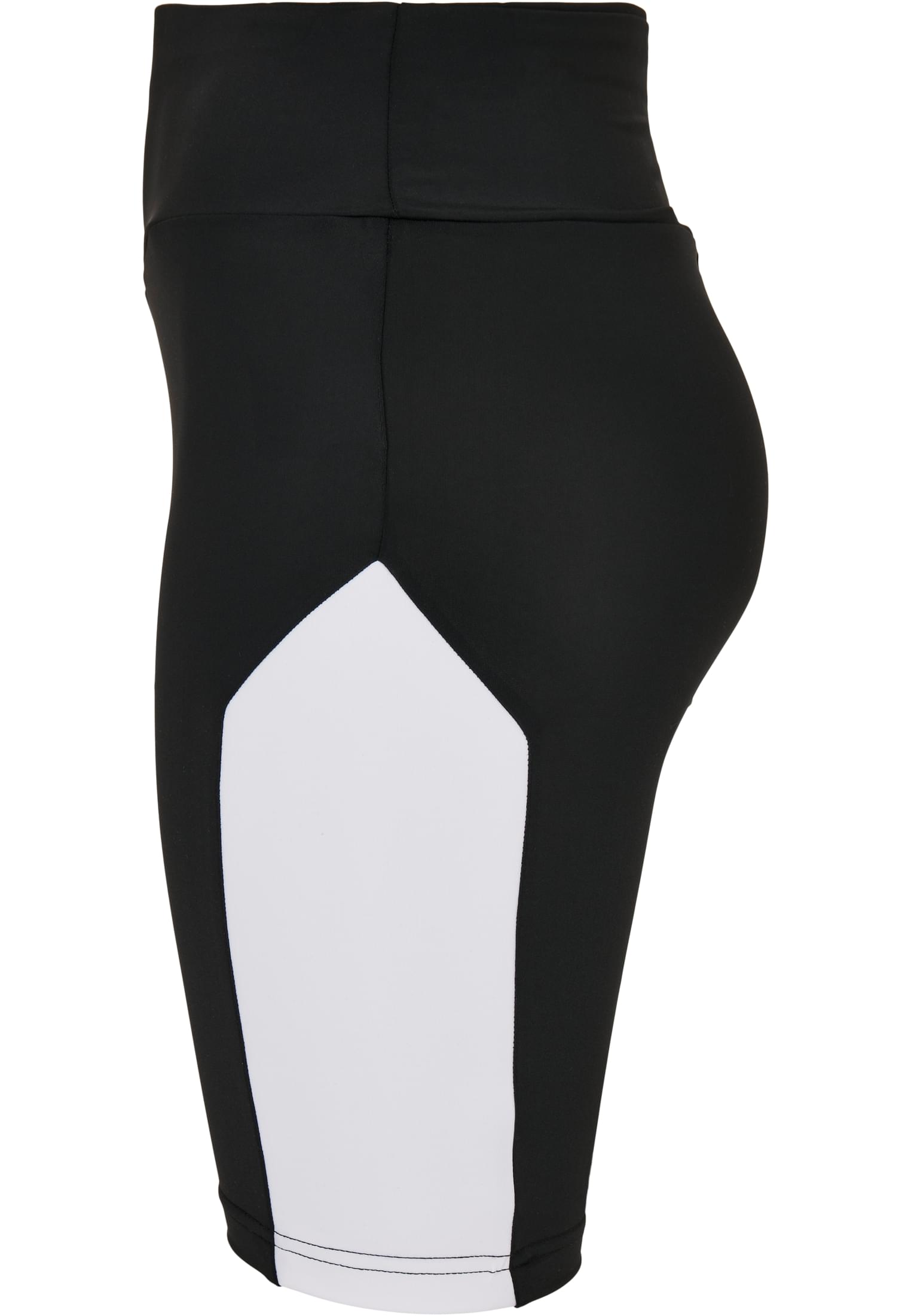 Ladies Color Block Cycle Shorts | black/white