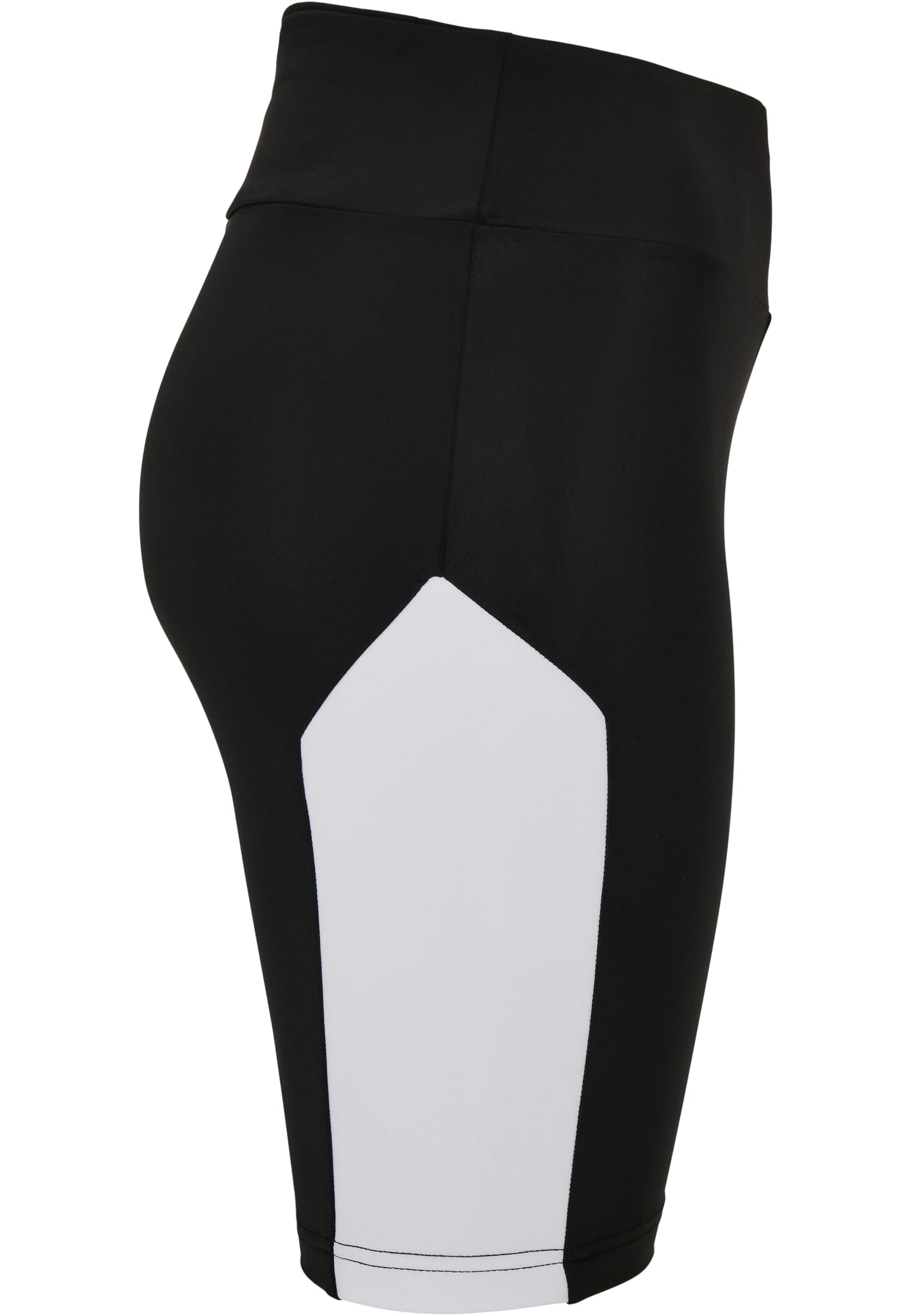 Ladies Color Block Cycle Shorts | black/white