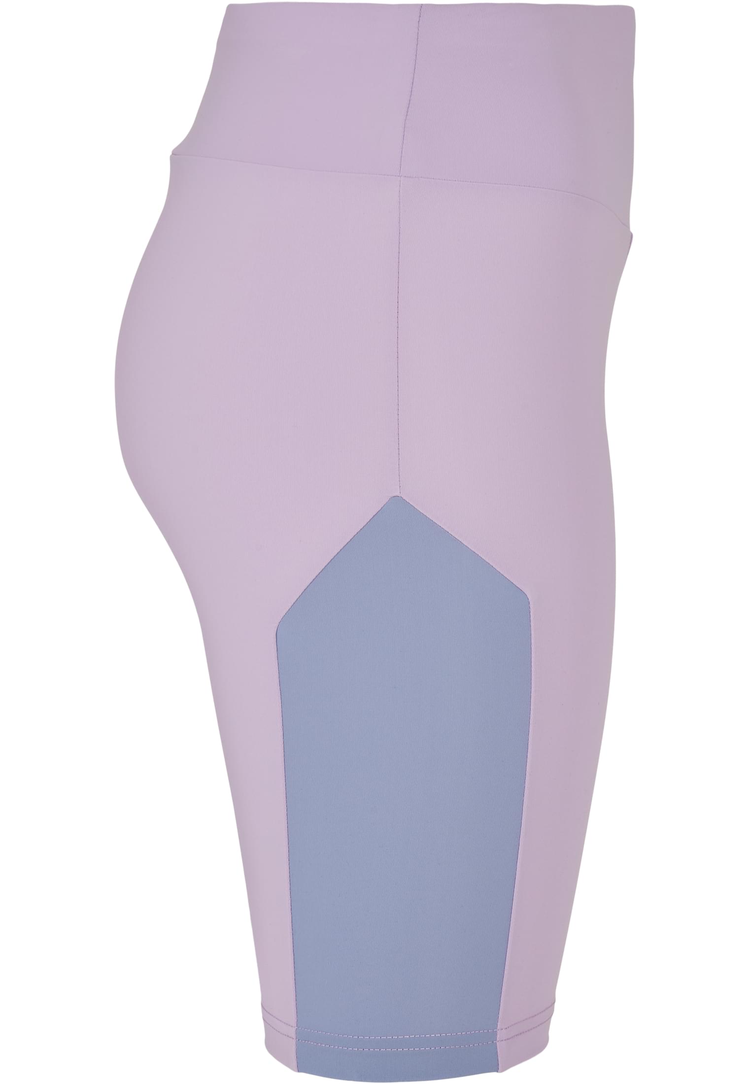 Ladies Color Block Cycle Shorts | lilac/violablue