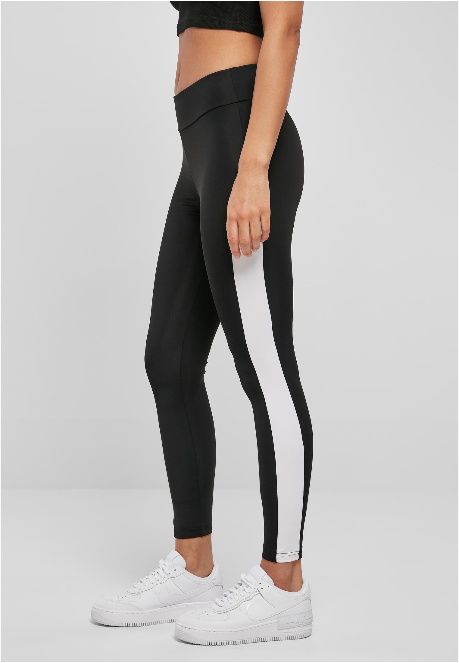 Ladies Color Block Leggings | black/white