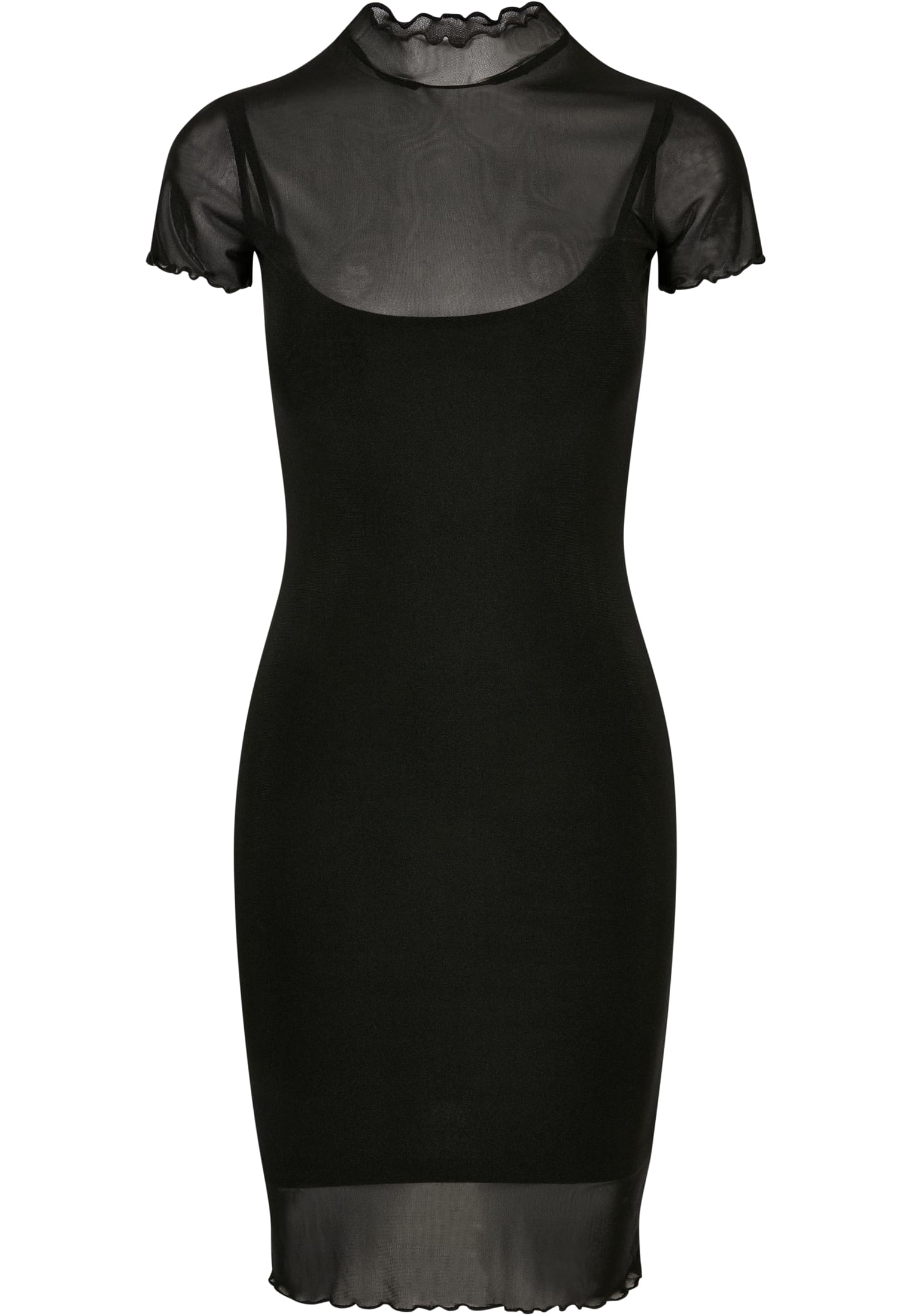 Ladies Mesh Double Layer Dress | black