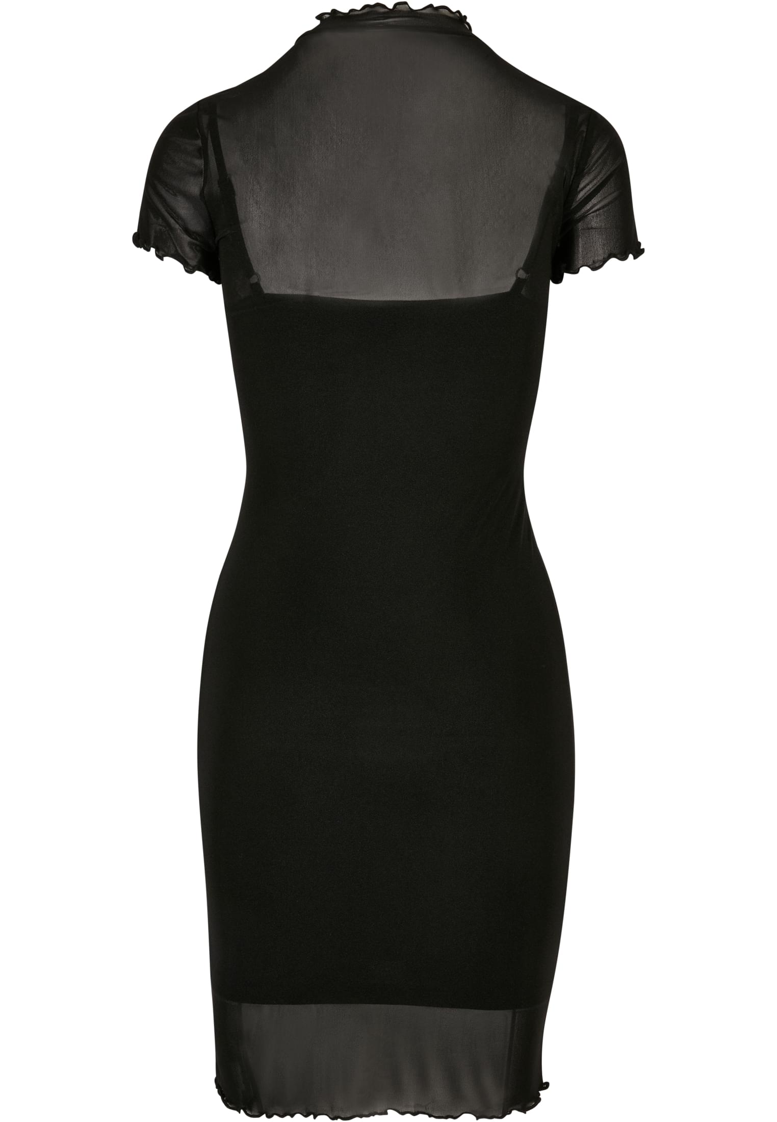 Ladies Mesh Double Layer Dress | black