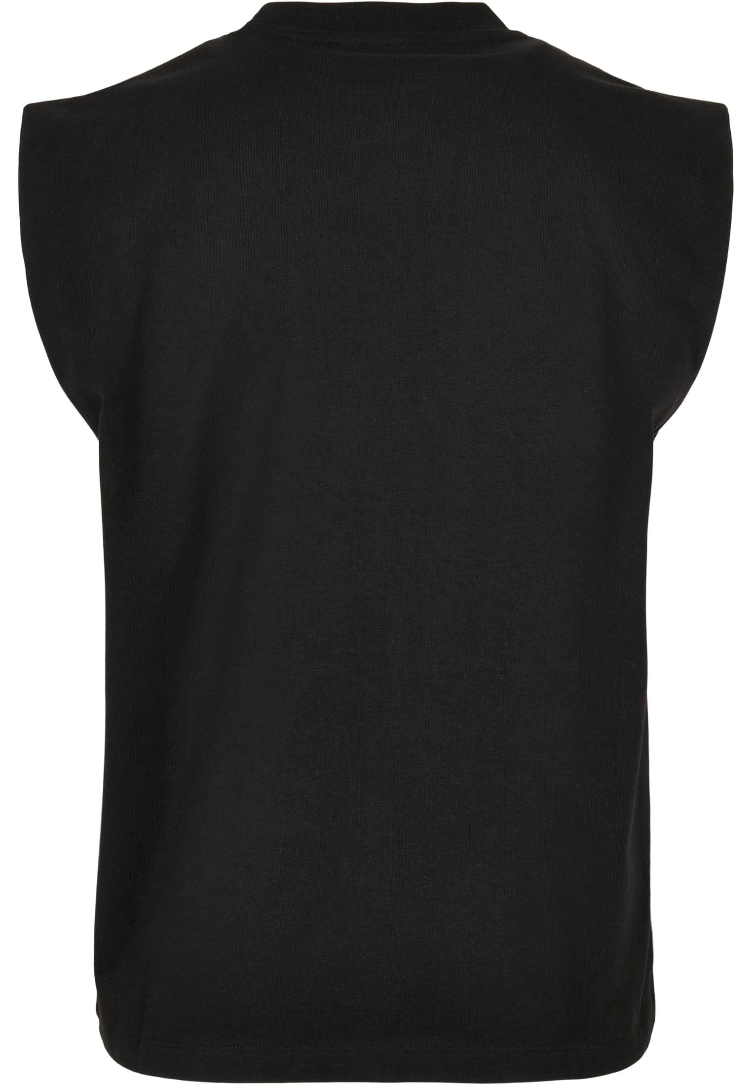 Ladies Organic Heavy Padded Shoulder Tank Top | black