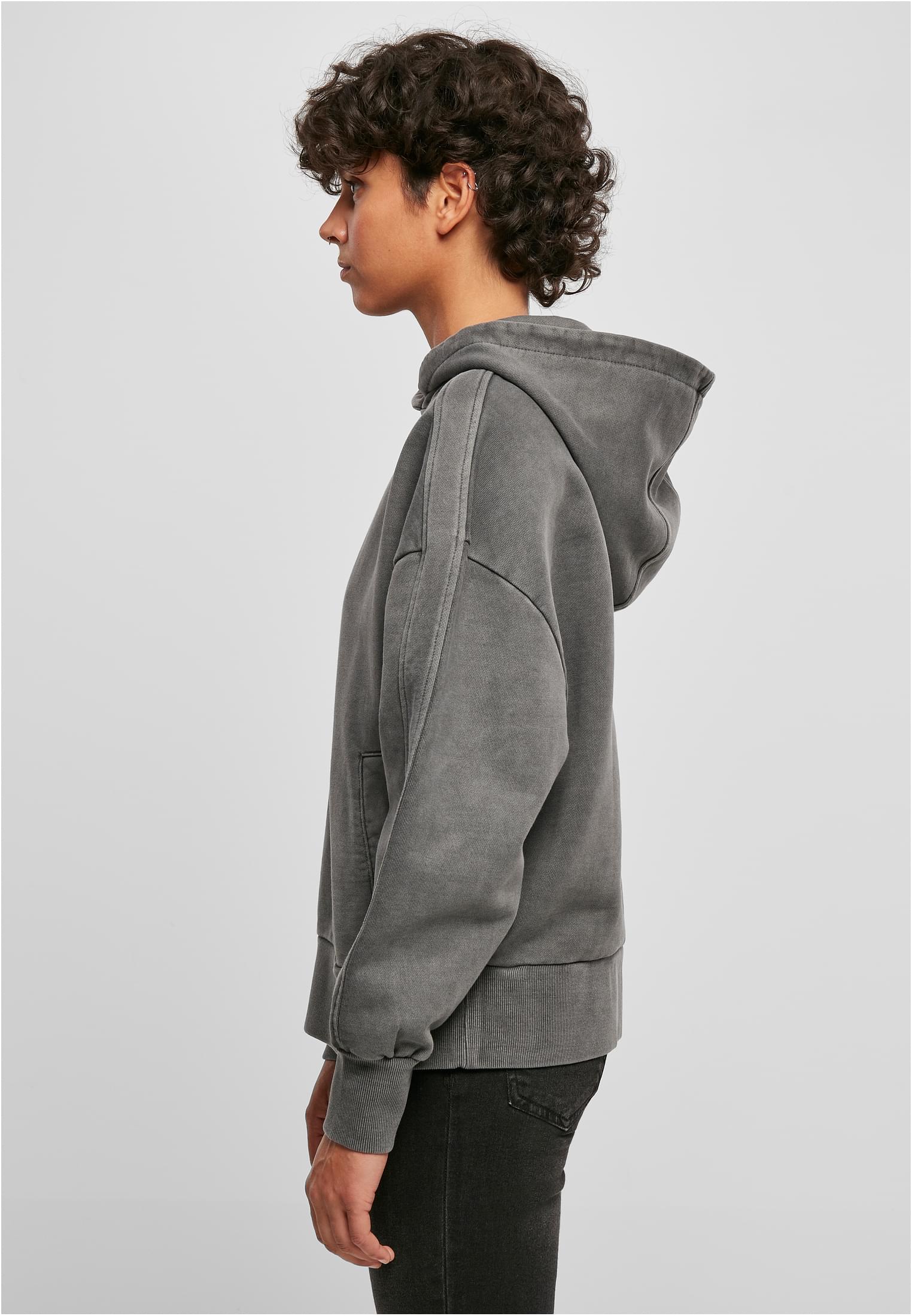 Ladies Heavy Terry Garment Dye Hoody | darkshadow