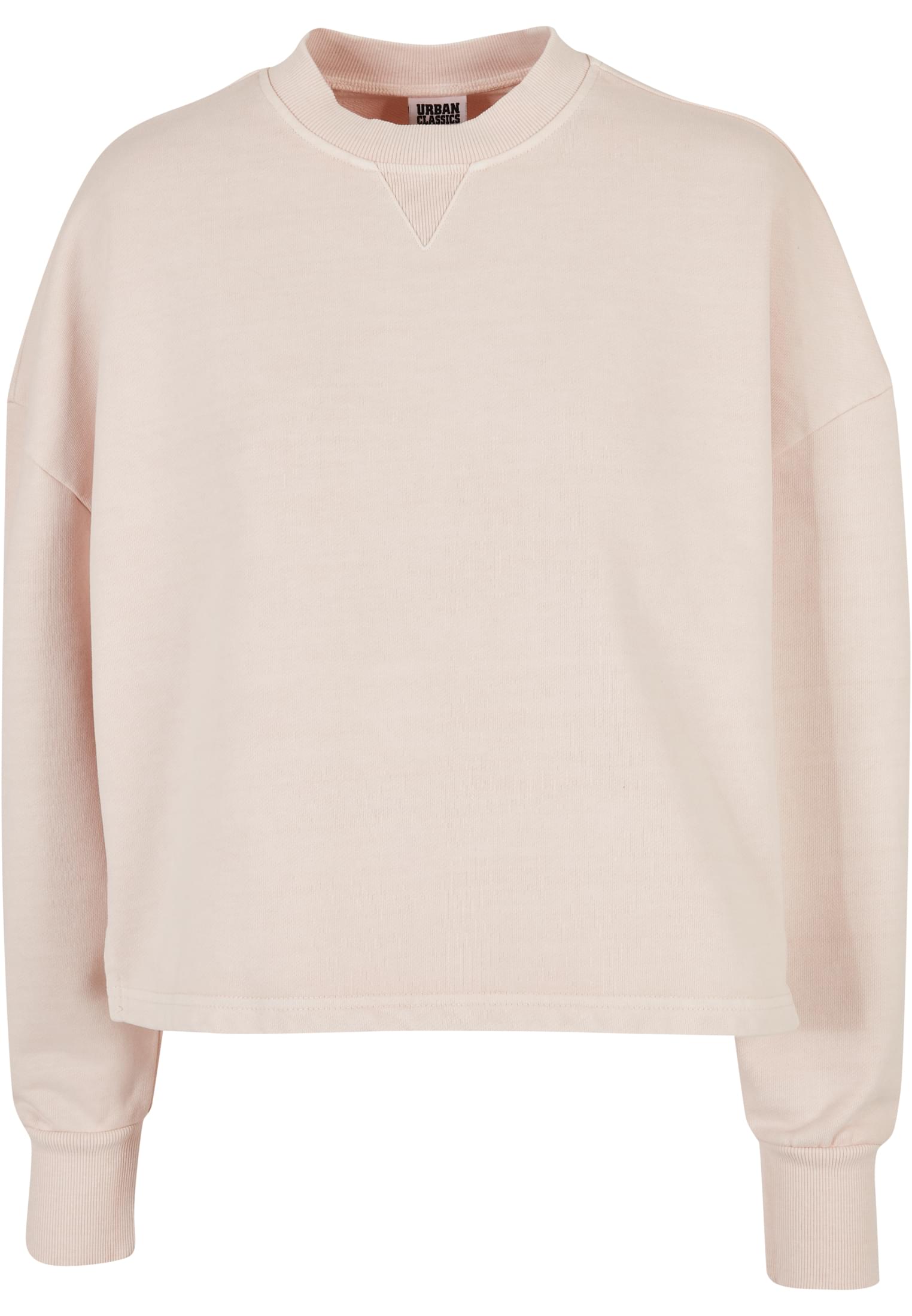 Ladies Heavy Terry Garment Dye Crewneck | pink