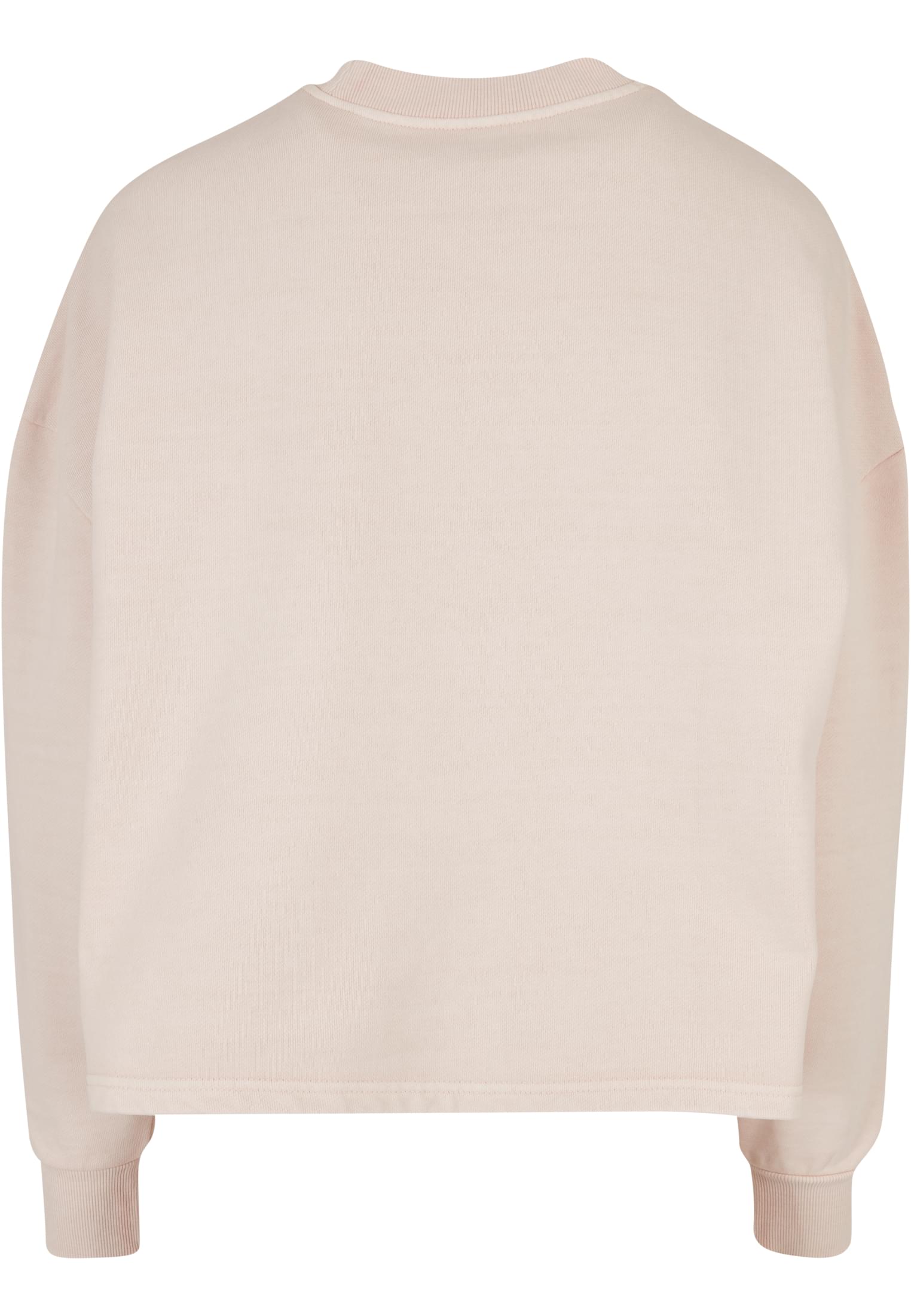 Ladies Heavy Terry Garment Dye Crewneck | pink