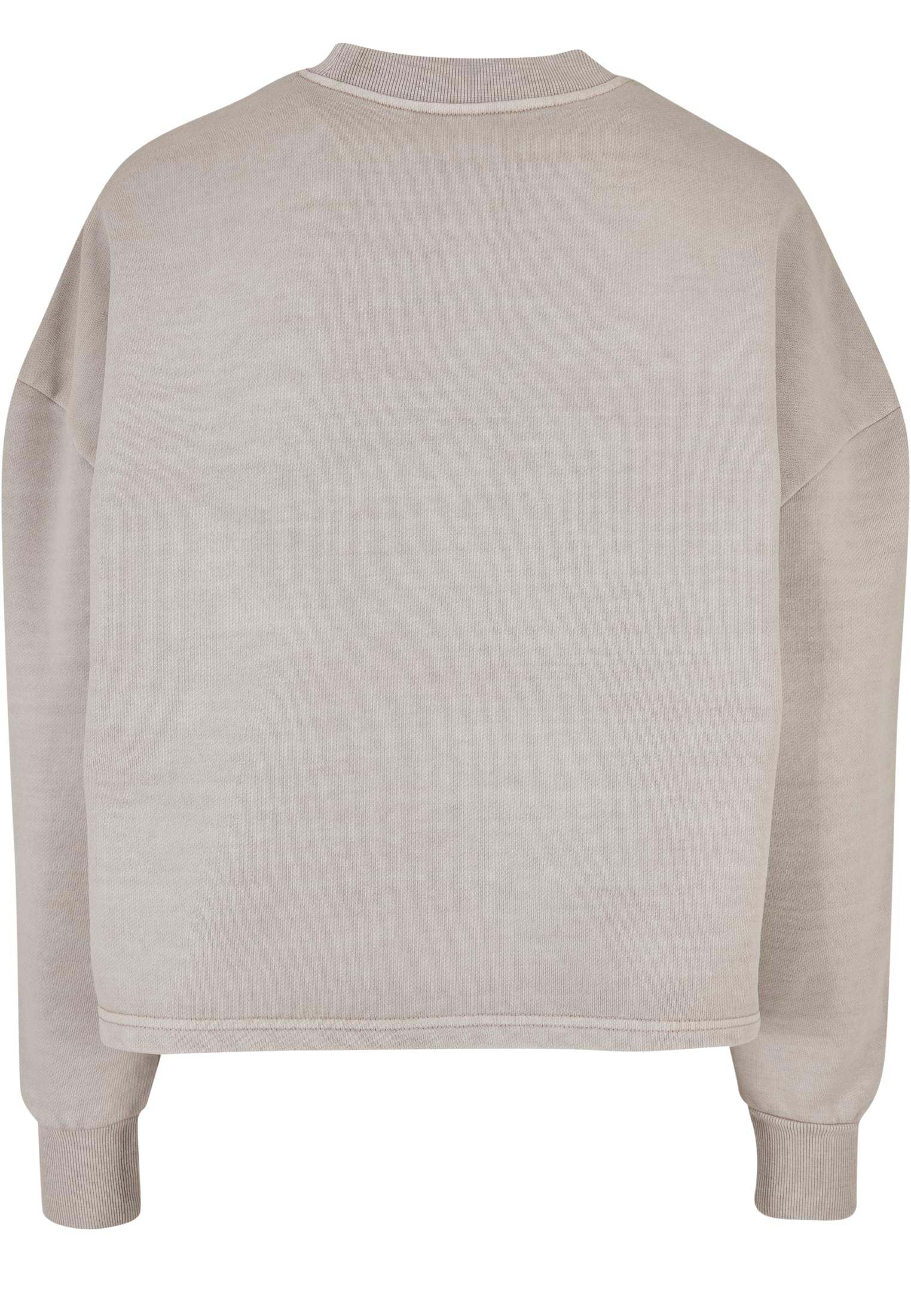 Ladies Heavy Terry Garment Dye Crewneck | warmgrey