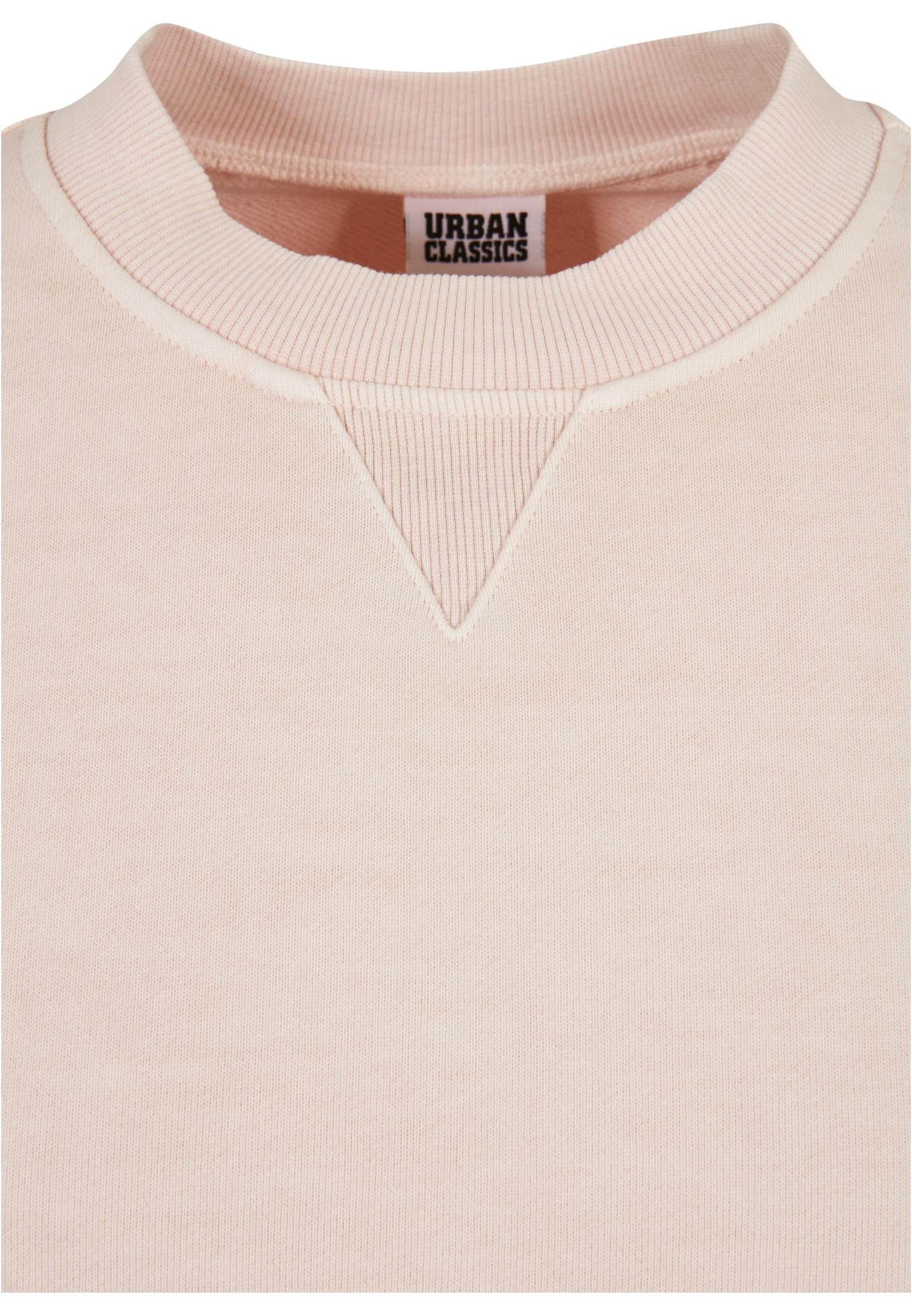 Ladies Heavy Terry Garment Dye Crewneck | pink