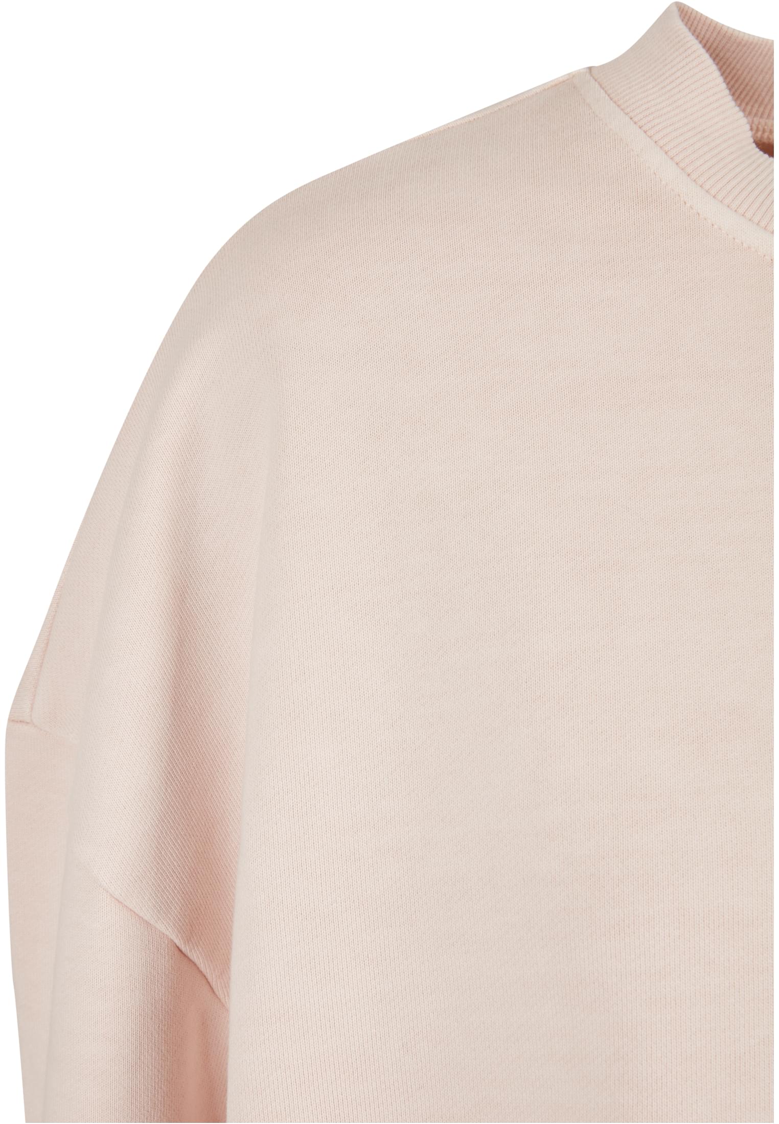 Ladies Heavy Terry Garment Dye Crewneck | pink