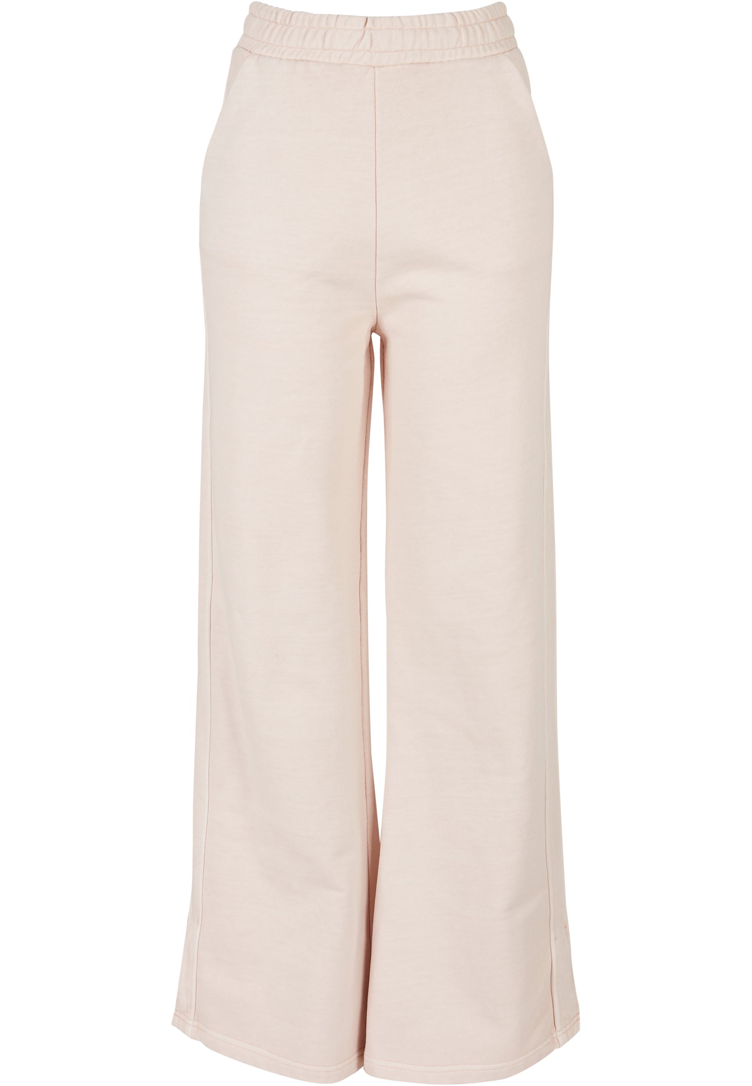 Ladies Heavy Terry Garment Dye Slit Pants | pink