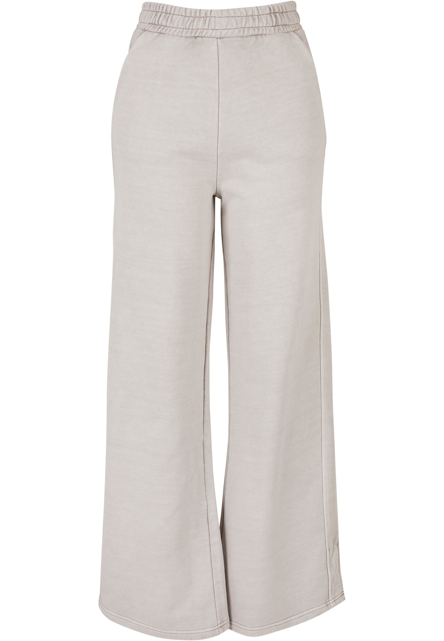 Ladies Heavy Terry Garment Dye Slit Pants | warmgrey