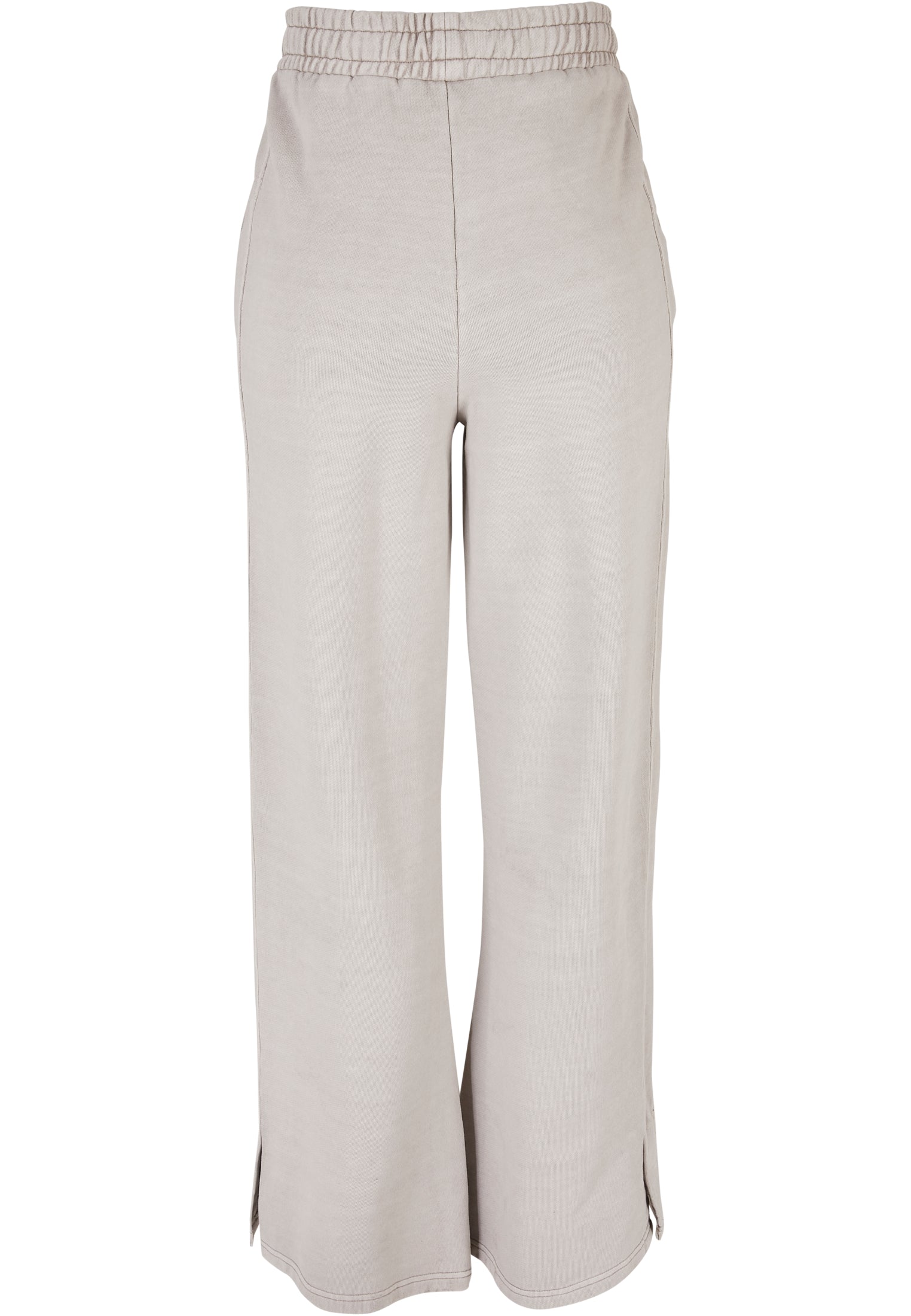 Ladies Heavy Terry Garment Dye Slit Pants | warmgrey