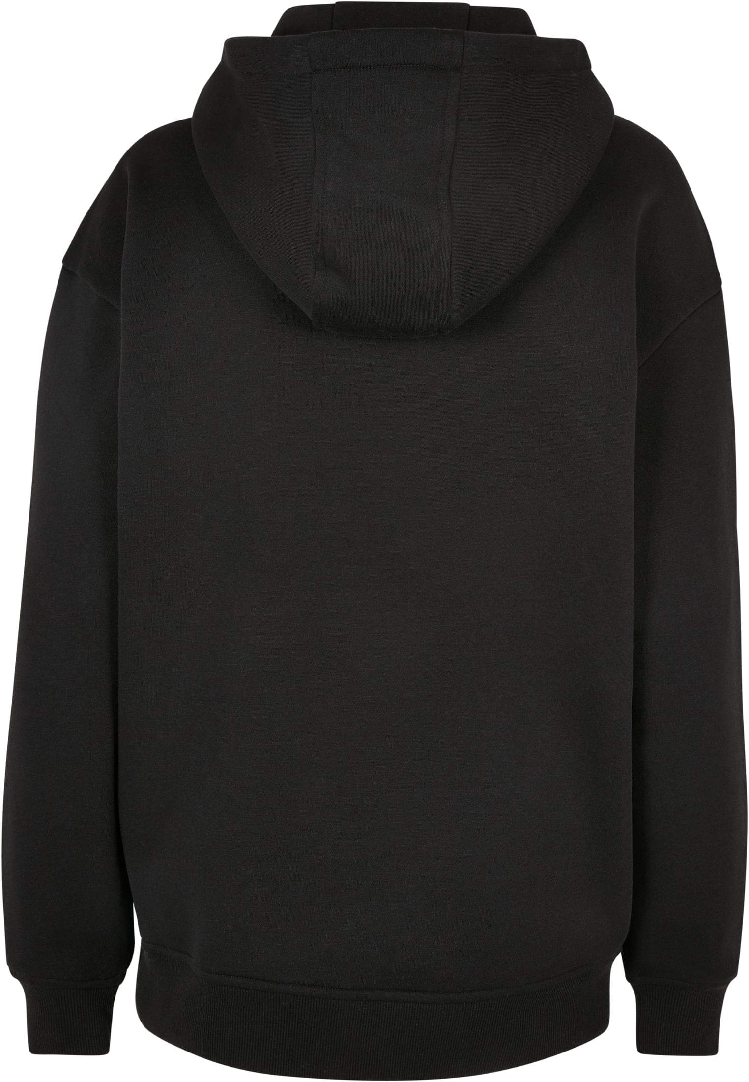 Ladies Oversized Zip Hoody | black