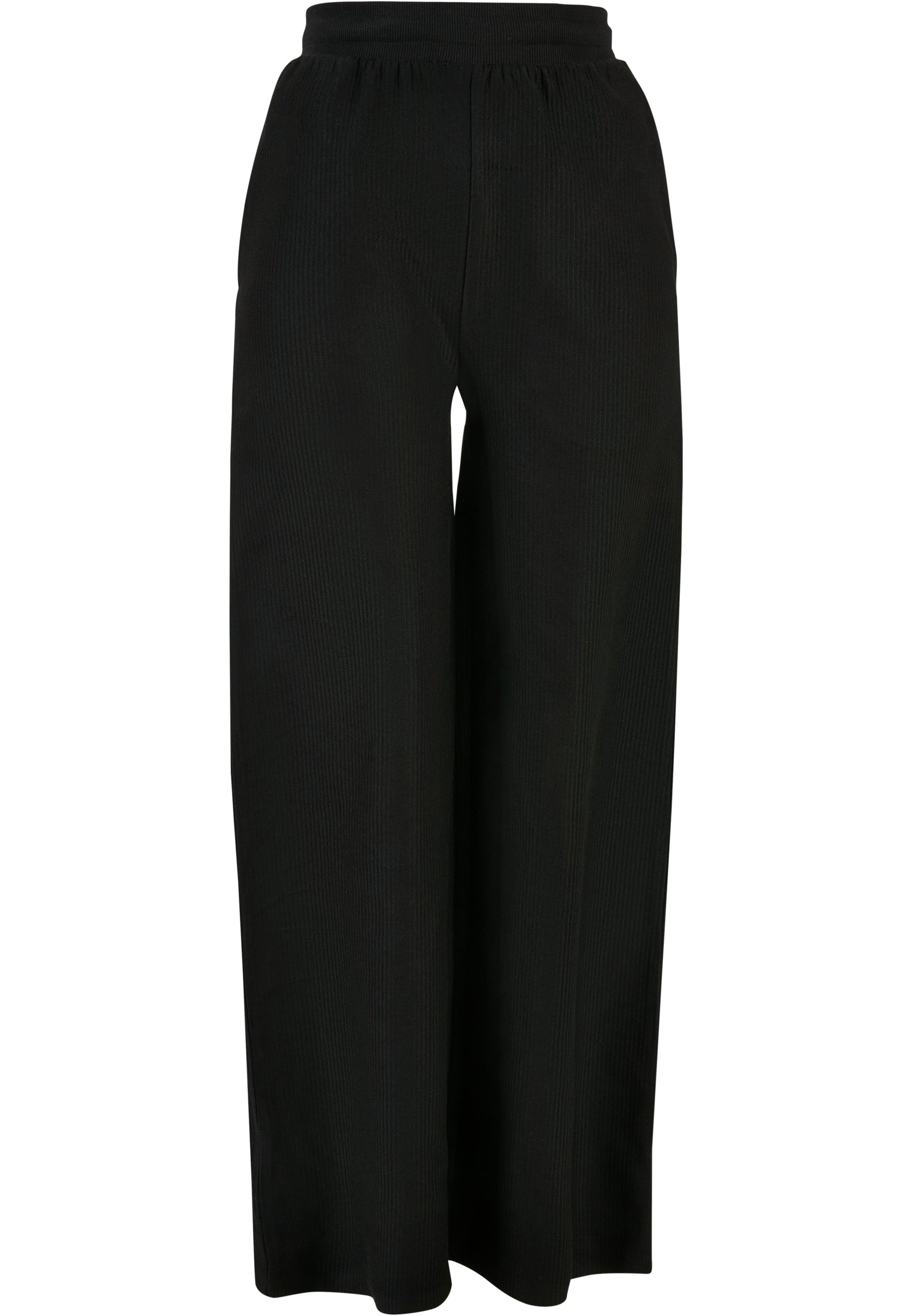 Ladies Straight Rib Terry Pants | black