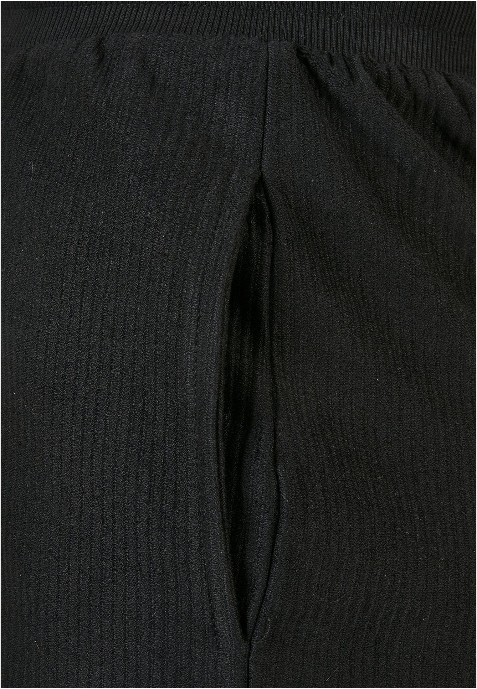 Ladies Straight Rib Terry Pants | black