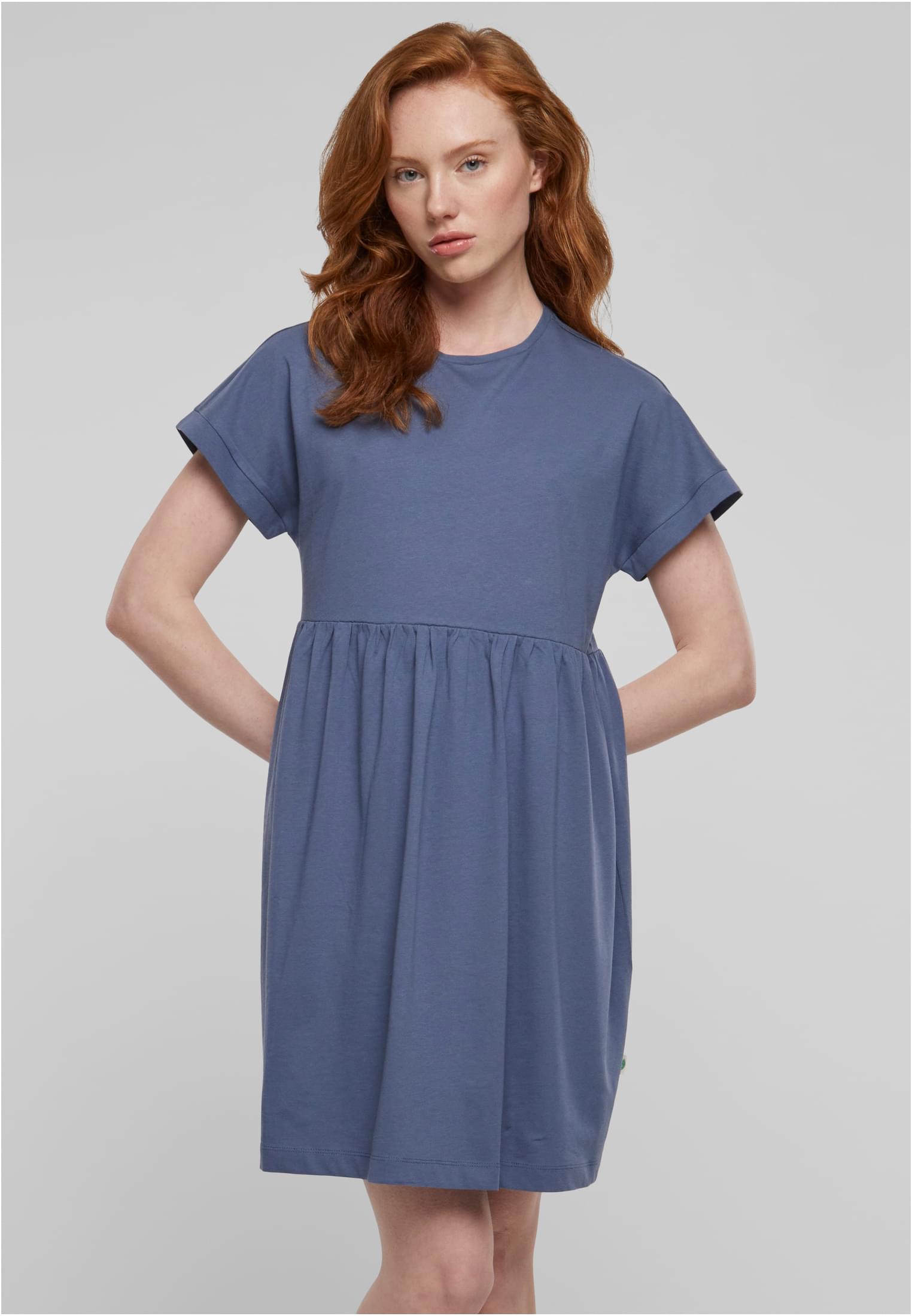 Ladies Organic Empire Valance Tee Dress | vintageblue