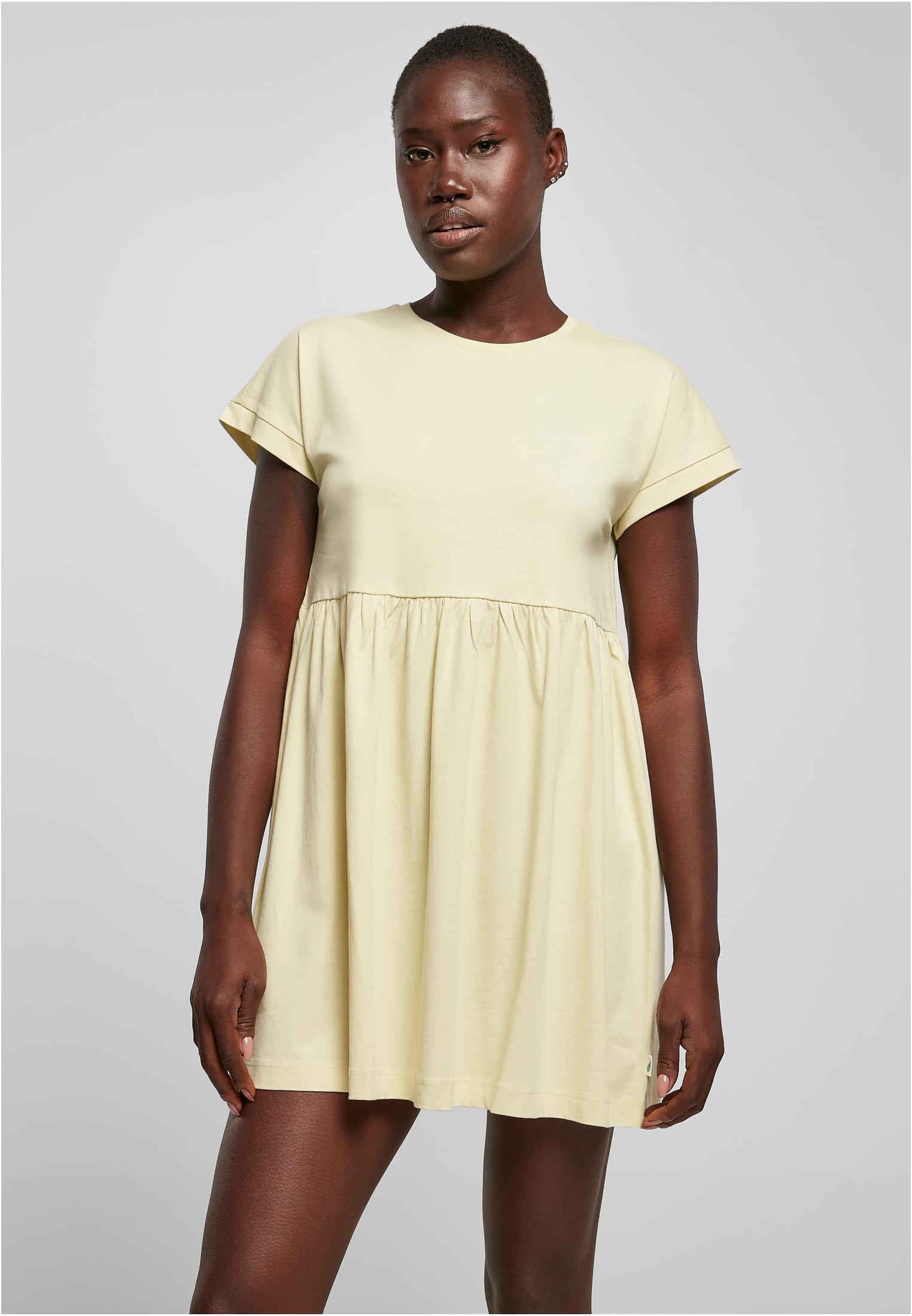 Ladies Organic Empire Valance Tee Dress | softyellow