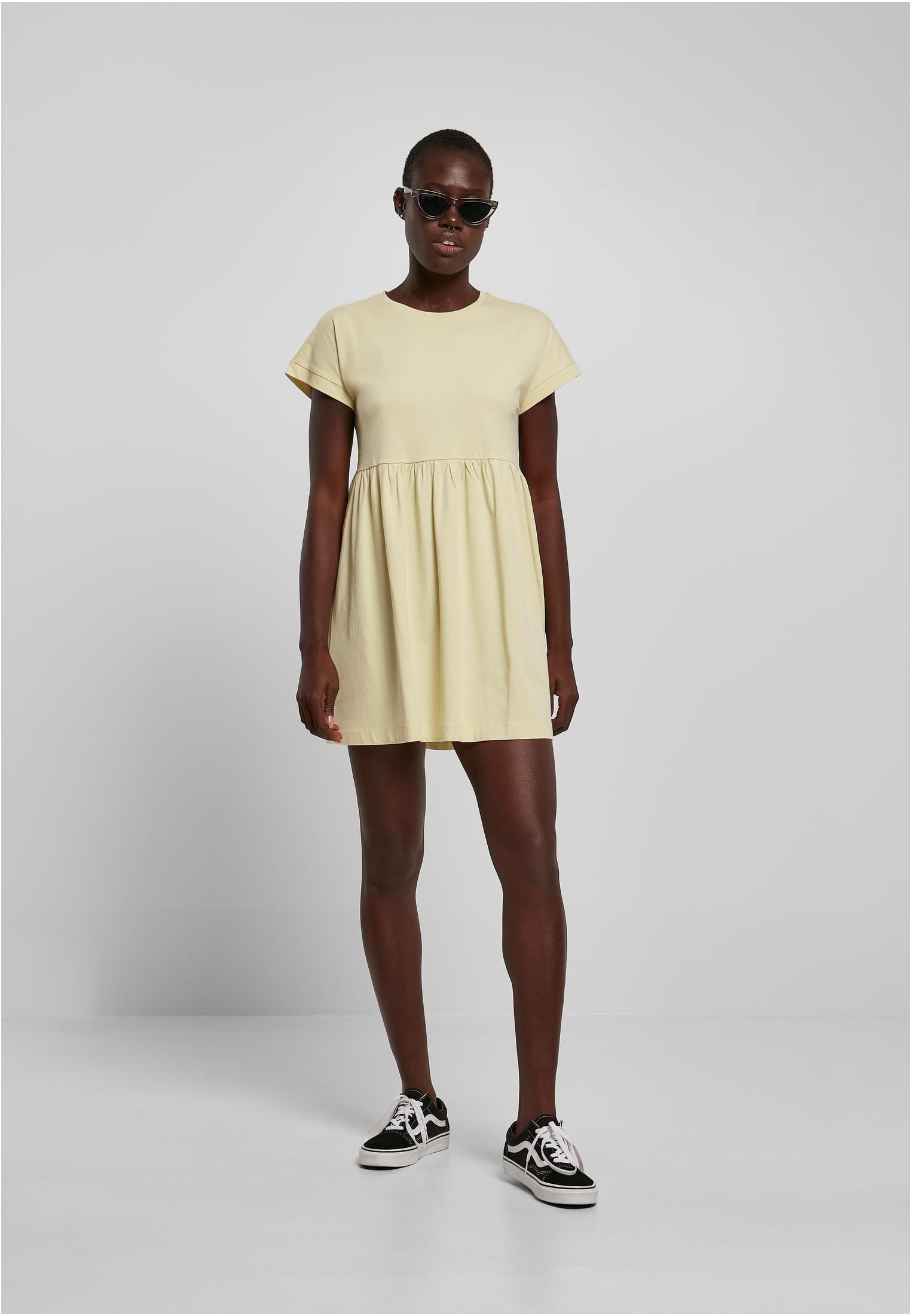 Ladies Organic Empire Valance Tee Dress | softyellow