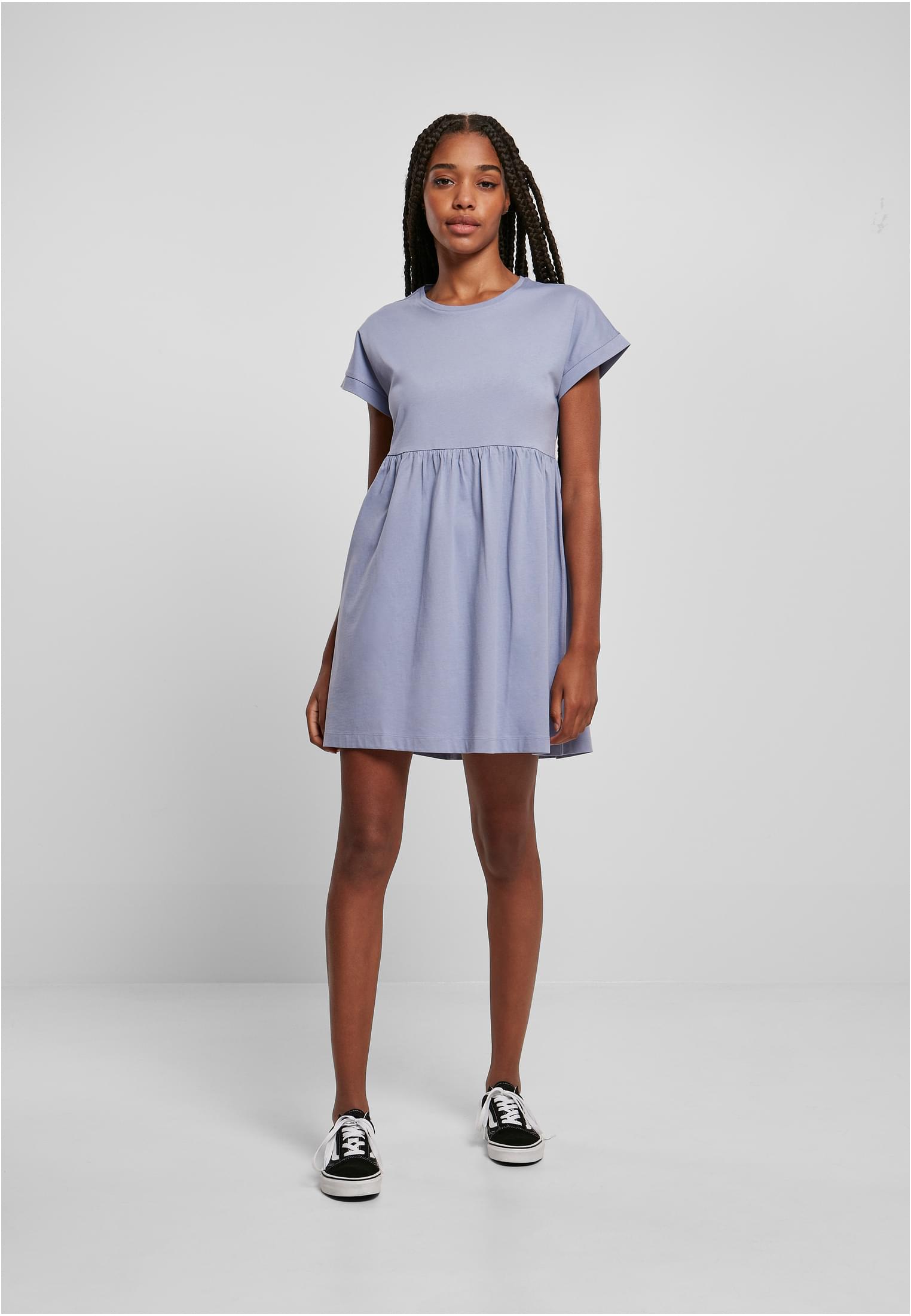 Ladies Organic Empire Valance Tee Dress | violablue