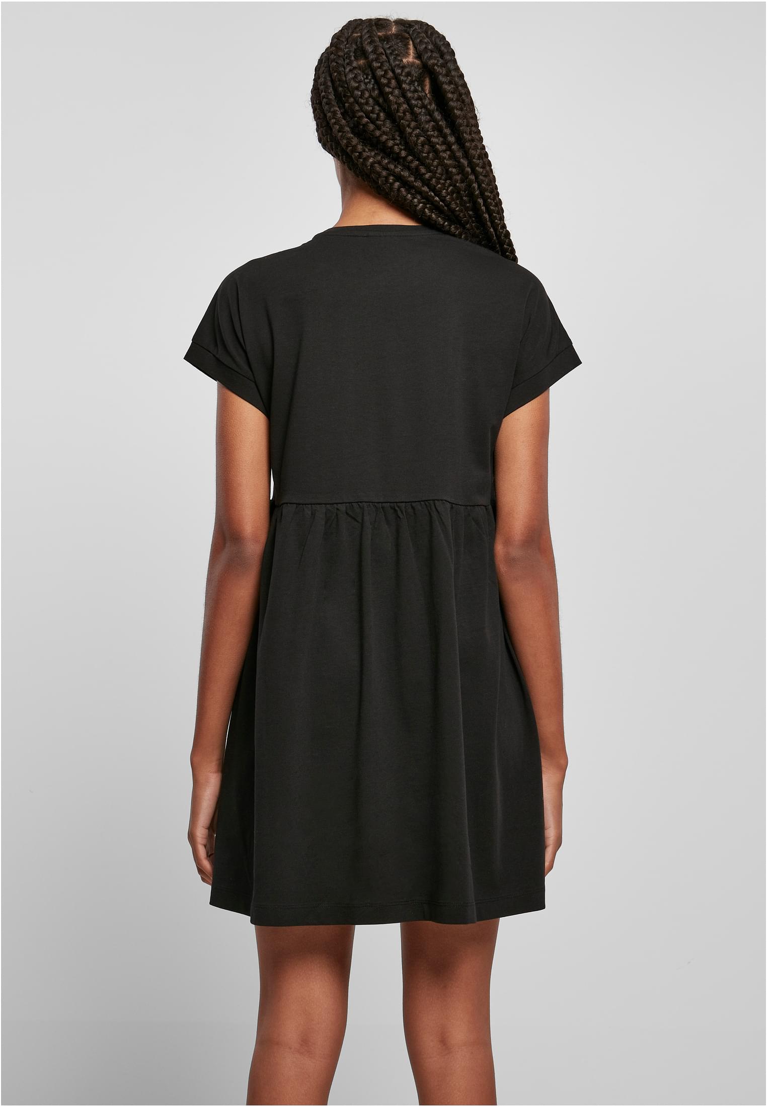 Ladies Organic Empire Valance Tee Dress | black