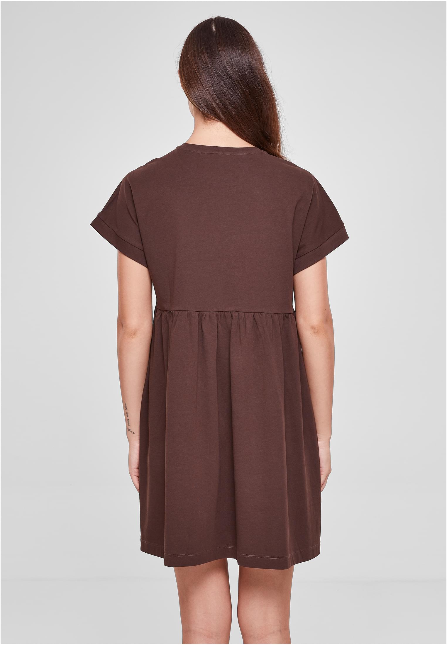 Ladies Organic Empire Valance Tee Dress | brown