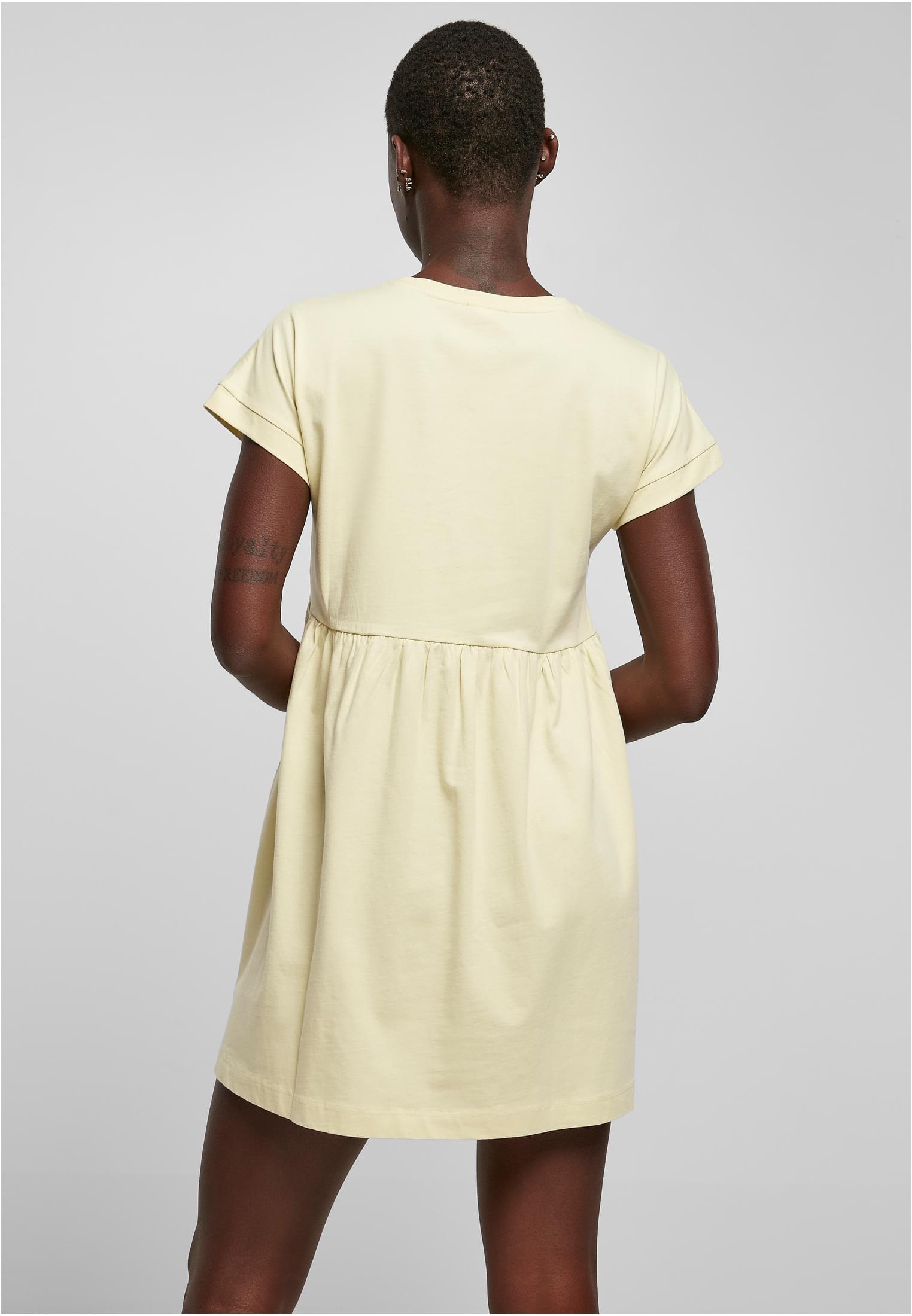 Ladies Organic Empire Valance Tee Dress | softyellow