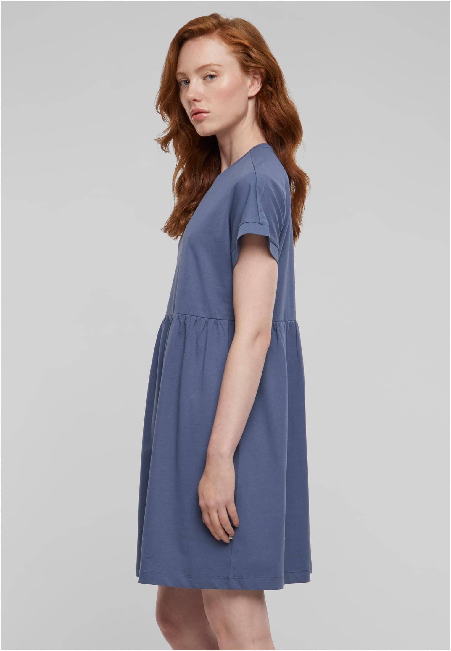 Ladies Organic Empire Valance Tee Dress | vintageblue