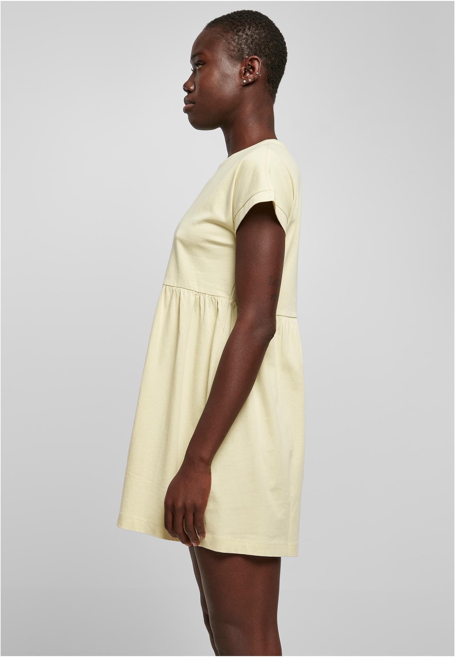 Ladies Organic Empire Valance Tee Dress | softyellow