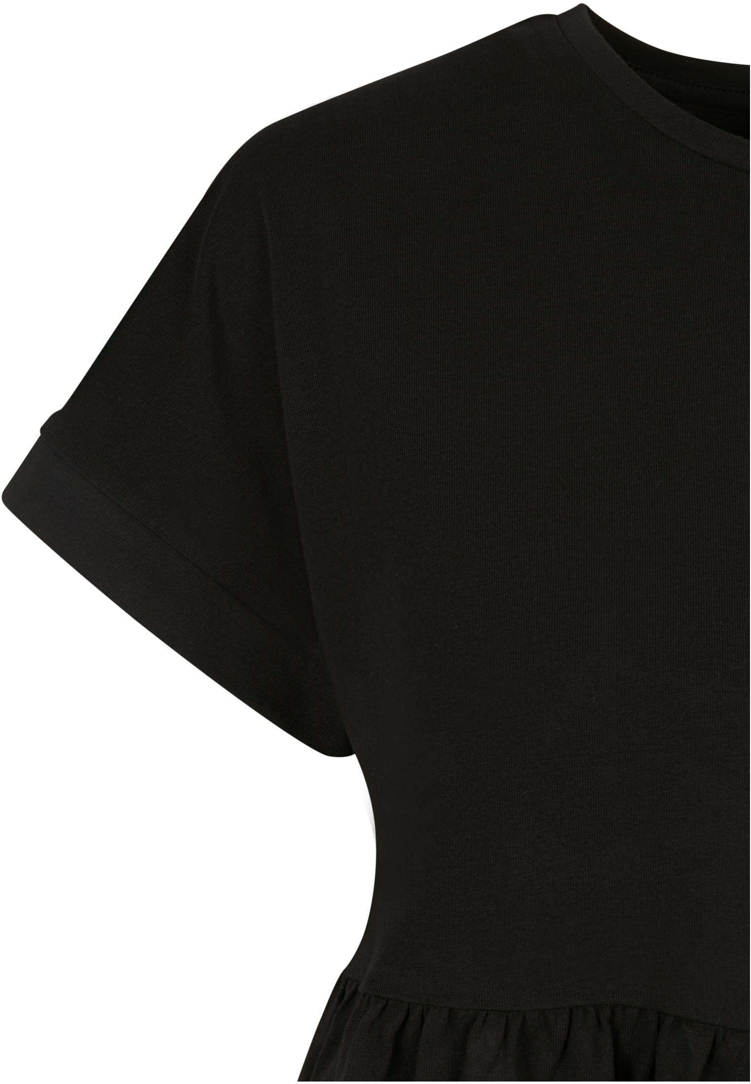 Ladies Organic Empire Valance Tee Dress | black