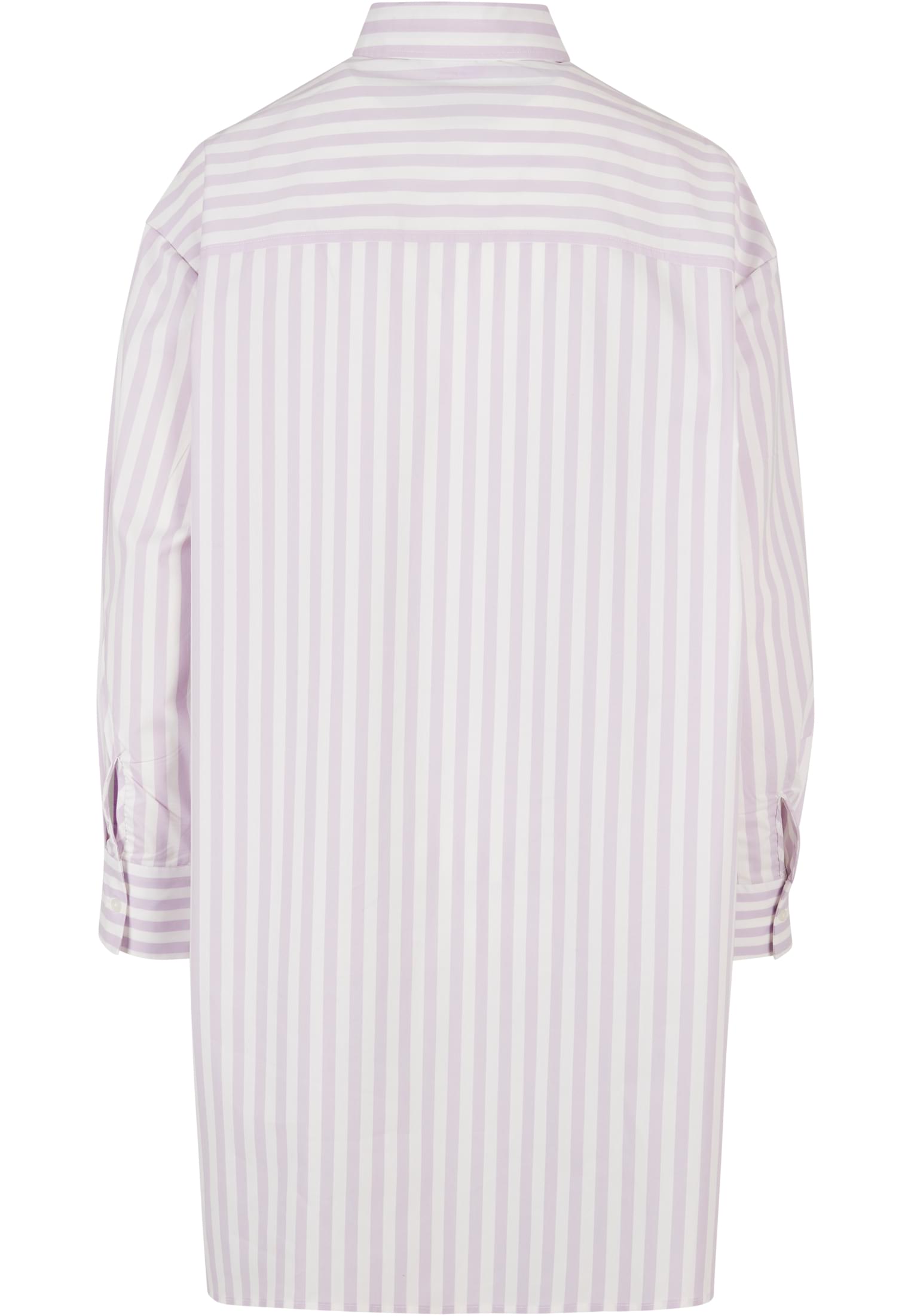 Ladies Oversized Stripe Shirt | white/lilac