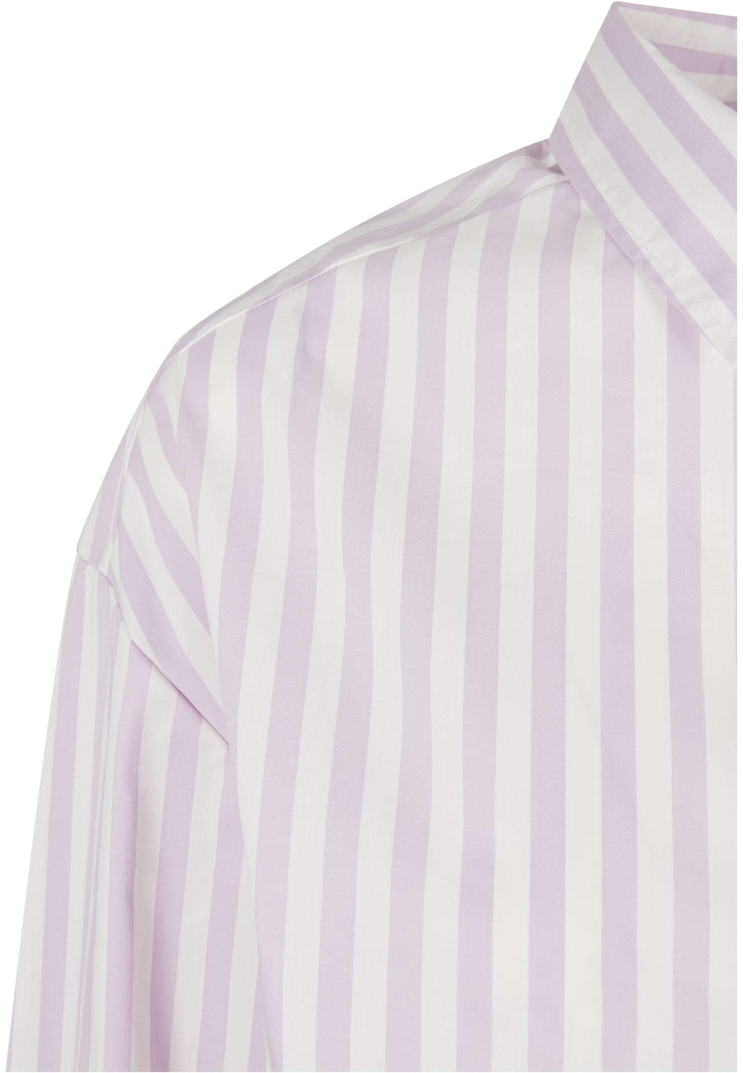 Ladies Oversized Stripe Shirt | white/lilac