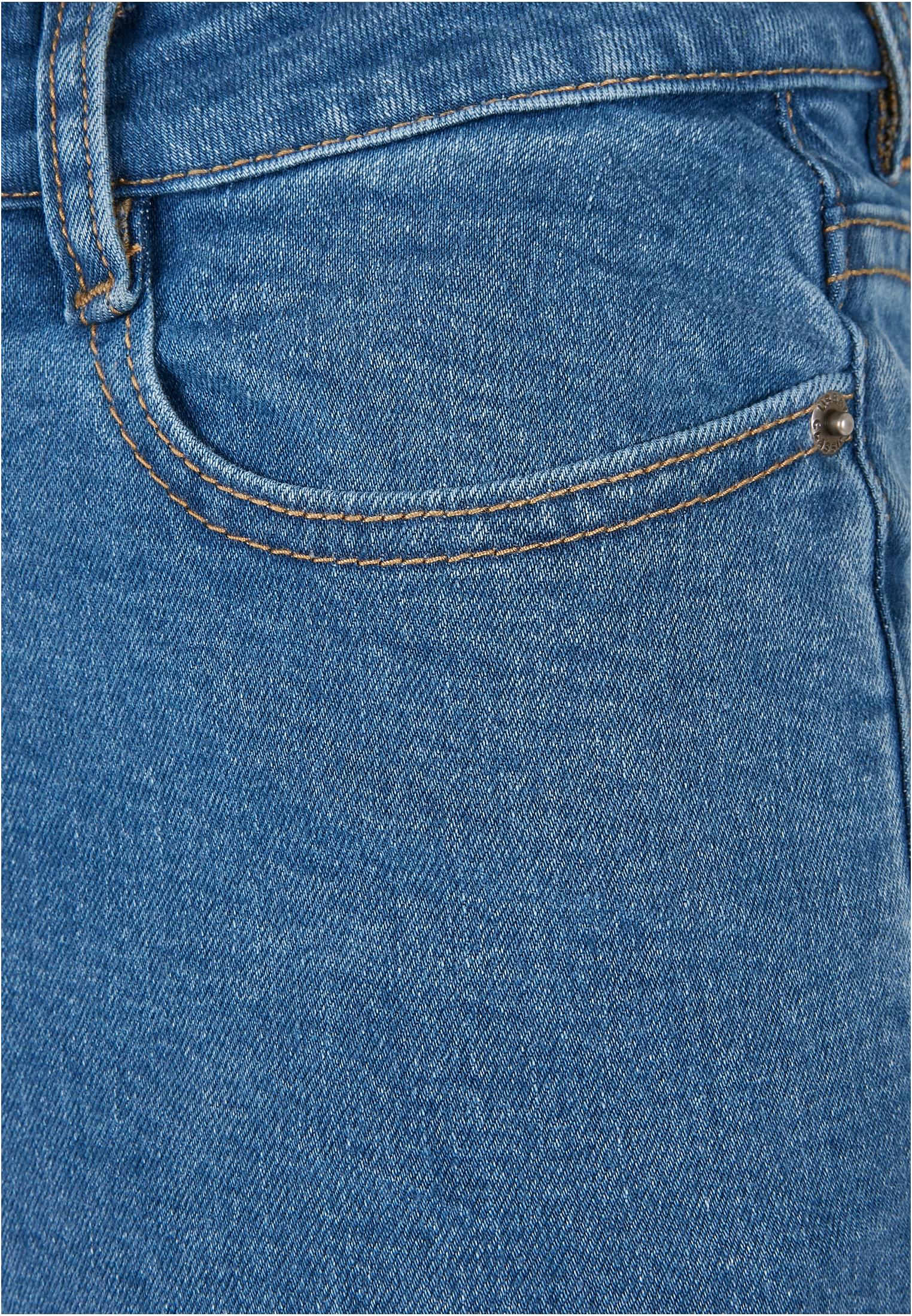 Ladies Organic High Waist Flared Denim Pants | clearblue washed