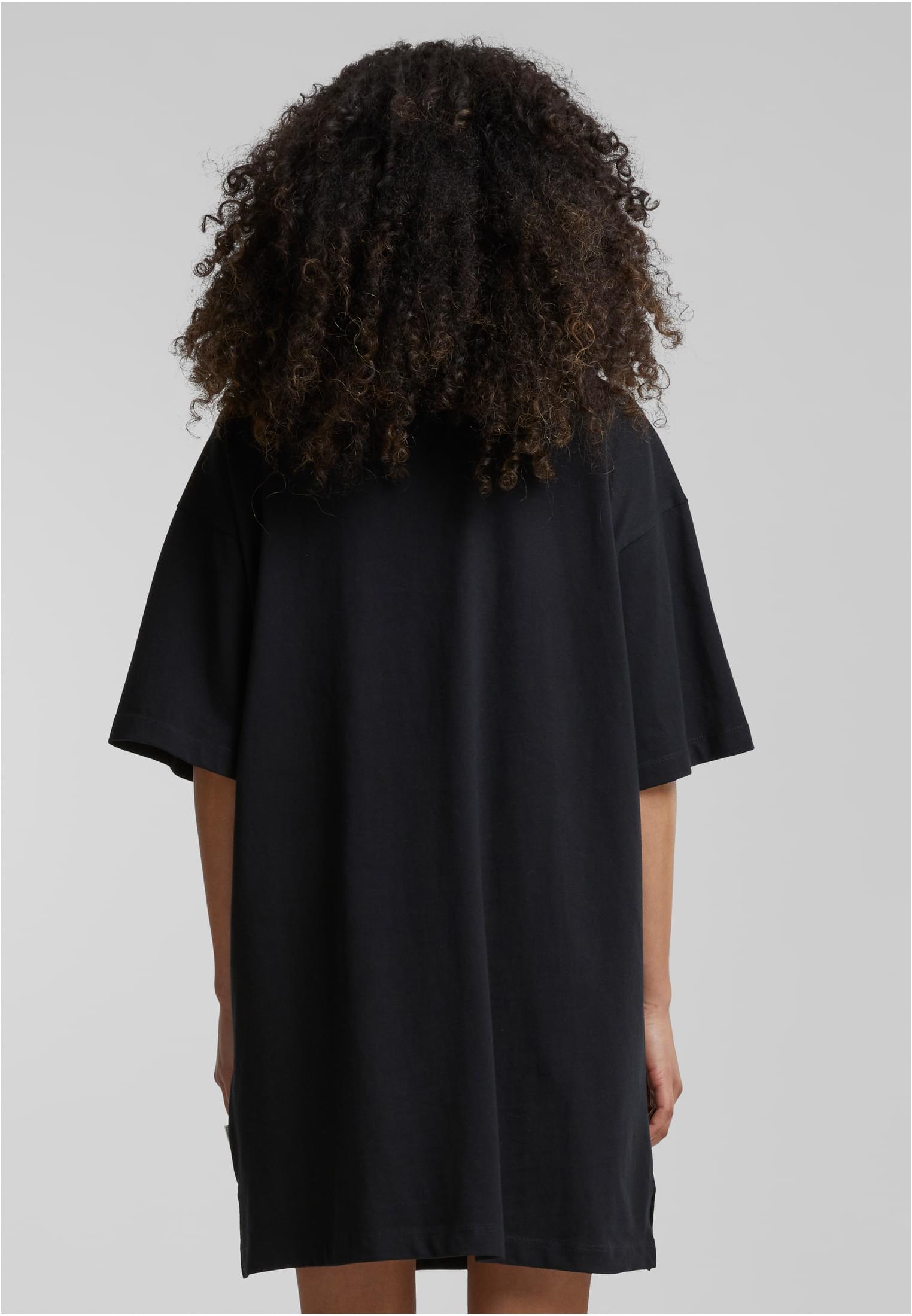 Ladies Organic Heavy Oversized Tee Dress | black