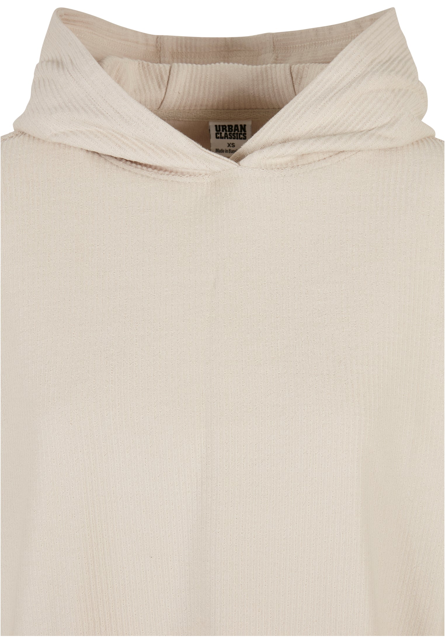 Ladies Oversized Short Rib Hoody | softseagrass