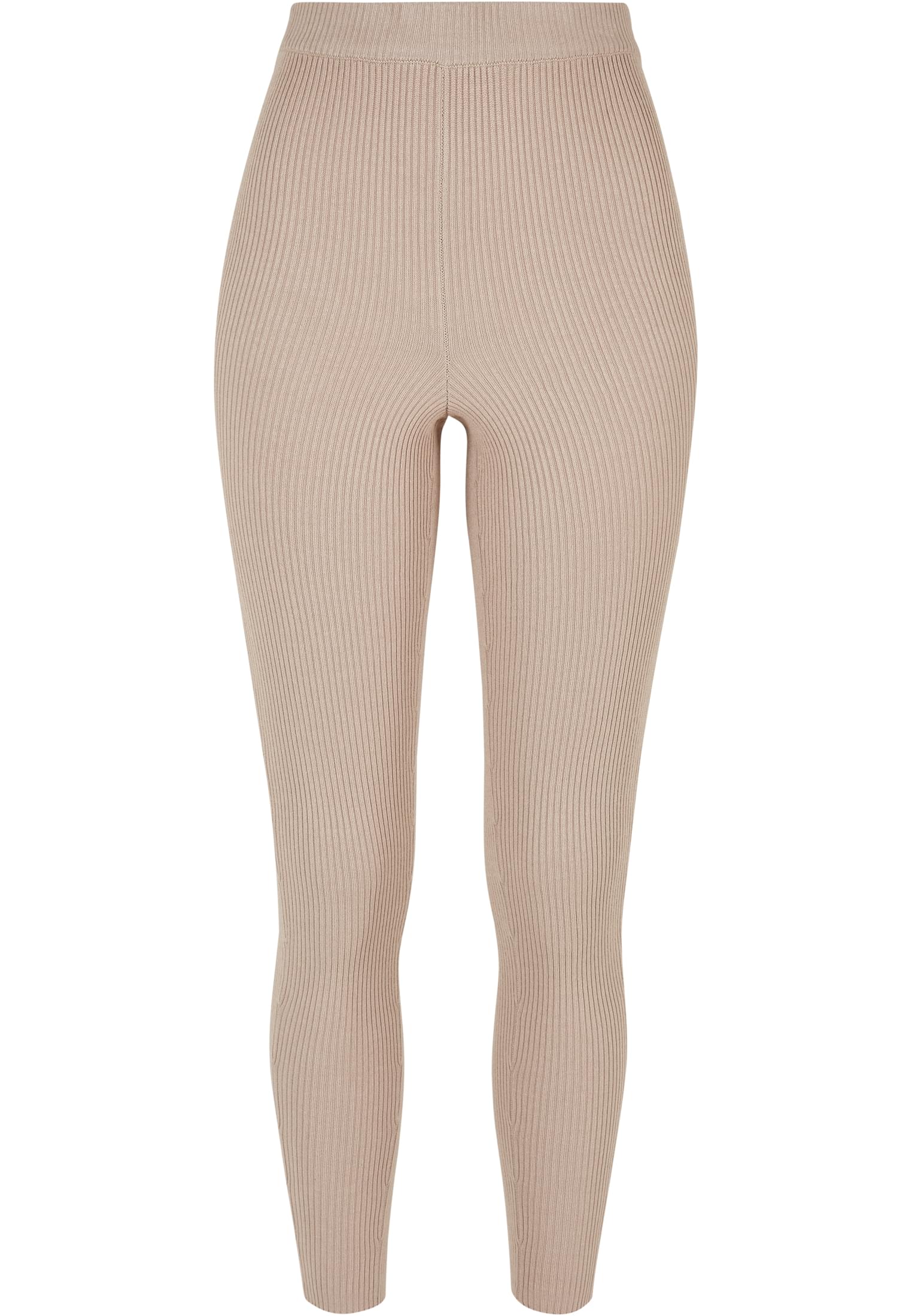 Ladies Rib Knit Leggings | lighttaupe