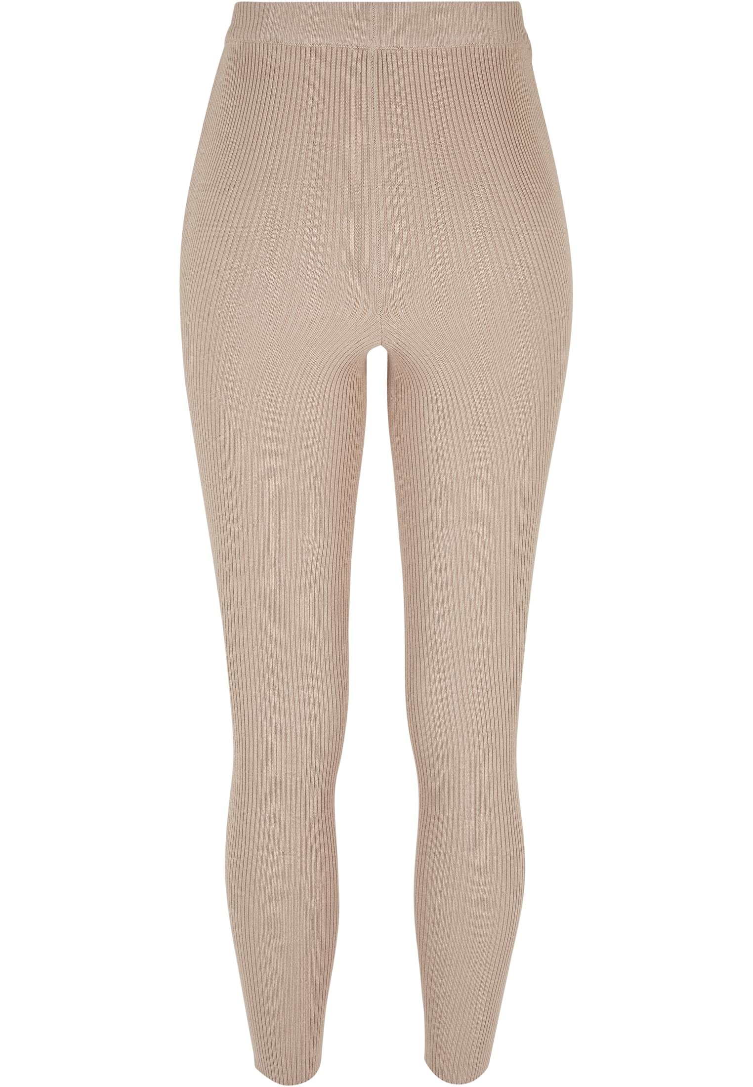 Ladies Rib Knit Leggings | lighttaupe