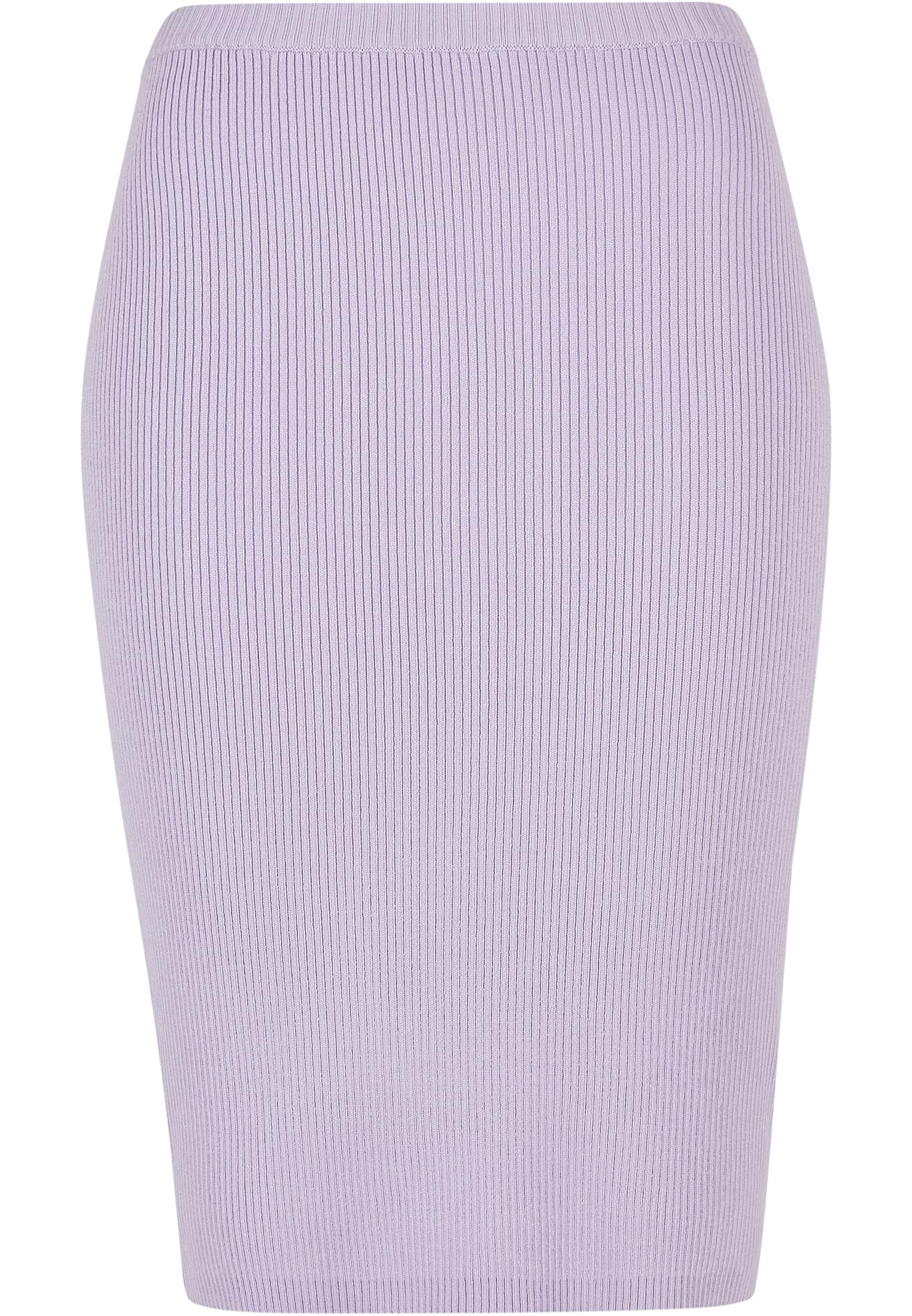 Ladies Rib Knit Midi Skirt | lilac