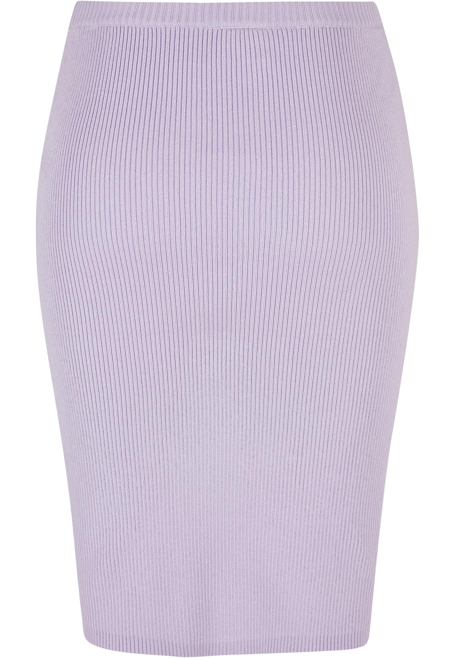 Ladies Rib Knit Midi Skirt | lilac