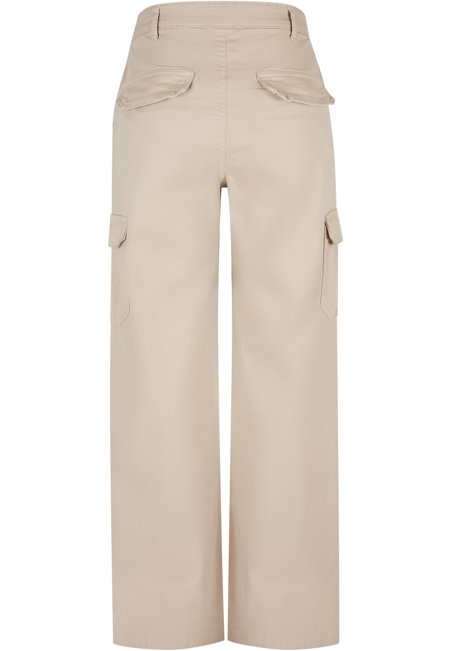 Ladies High Waist Straight Cargo Pants | softseagrass